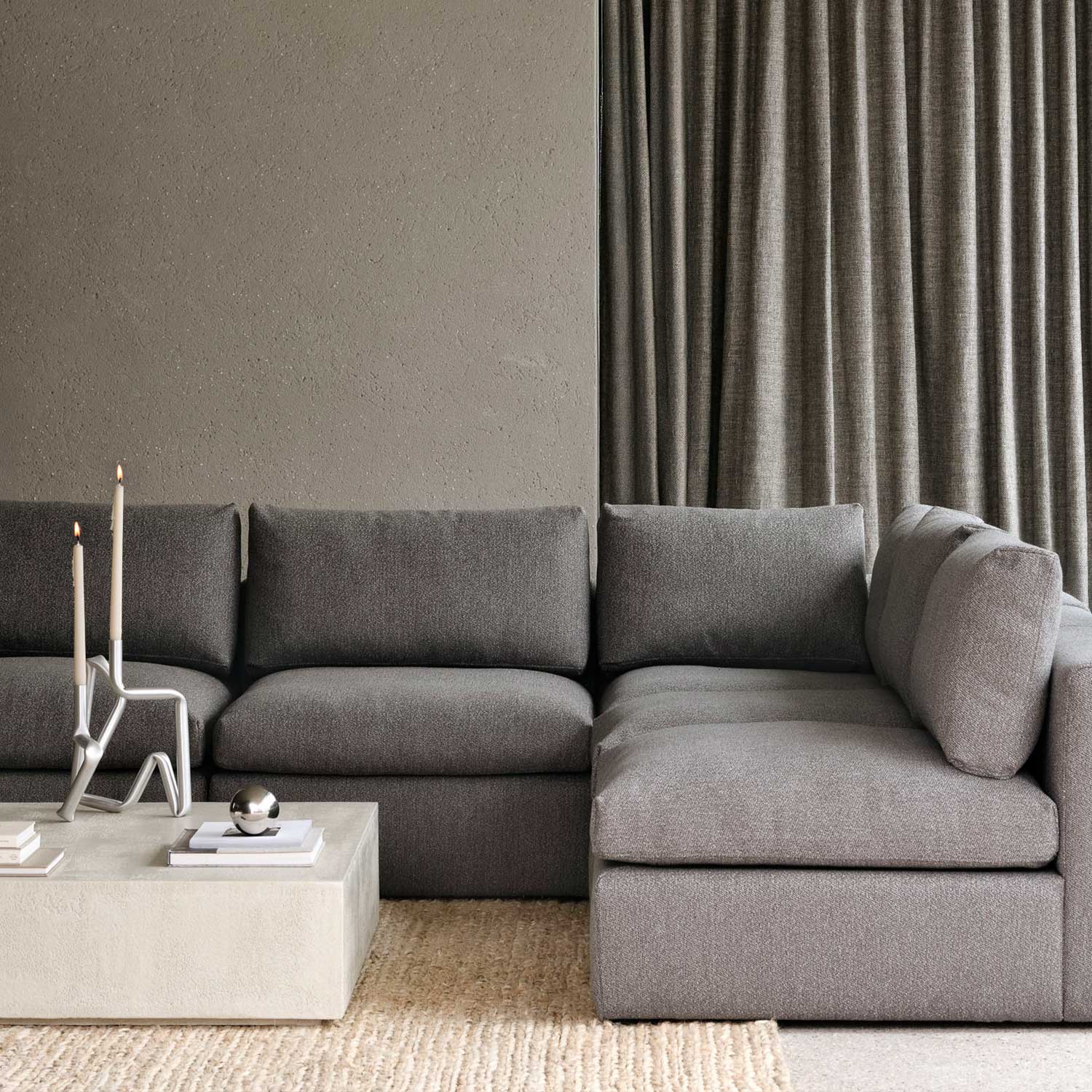 Ethnicraft - Mellow 90-Grad Ecke ivory