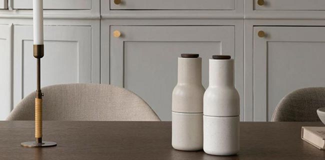 Audo Copenhagen Bottle GEwürzmühlenset in beige