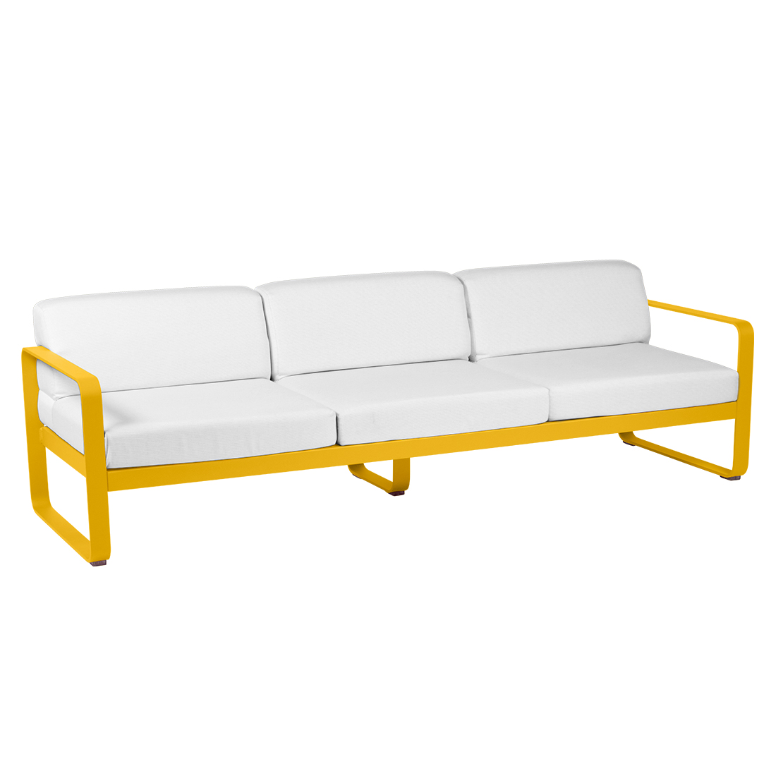 fermob bellevie sofa 3 honig flanellgrau 65989