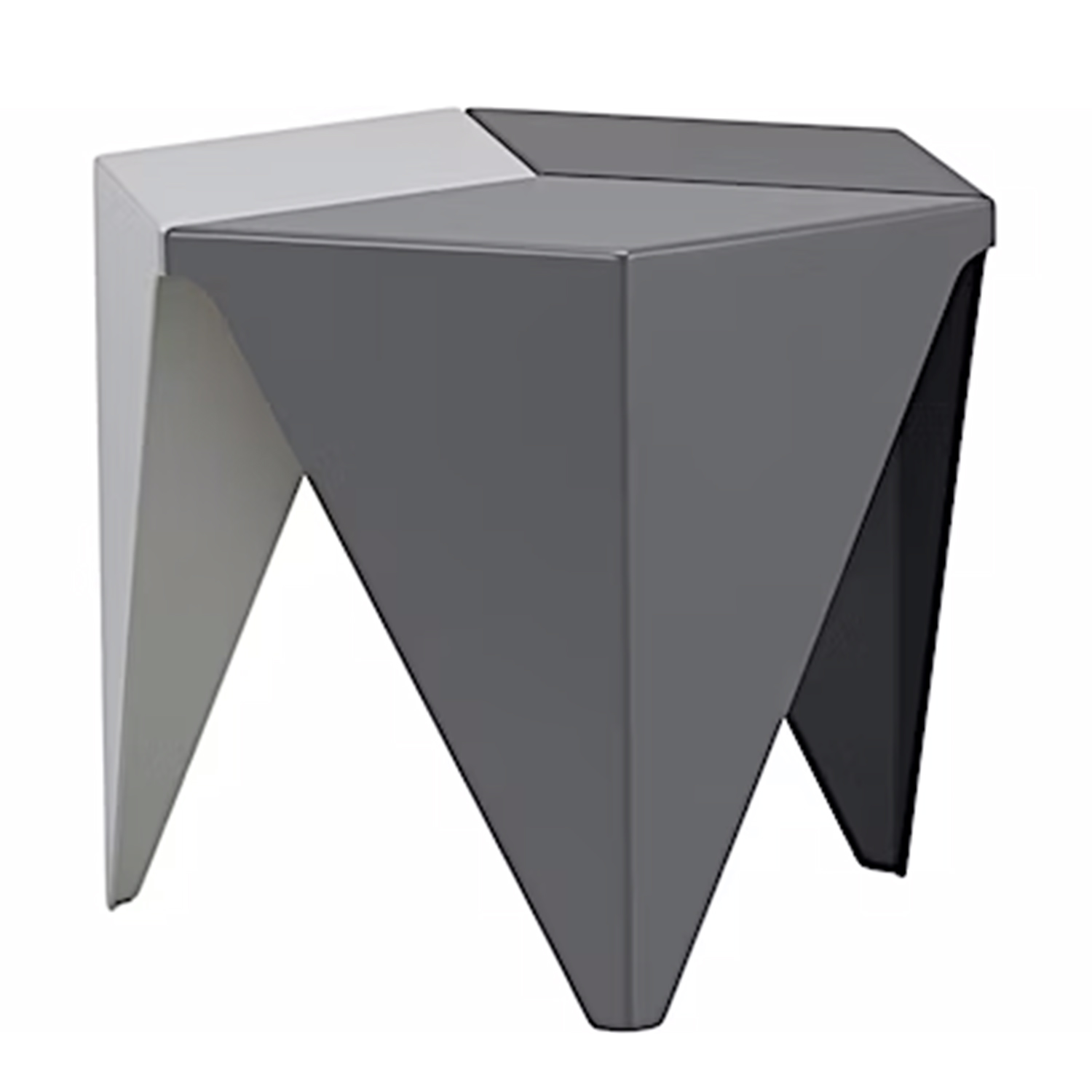 vitra prismatic beistelltisch grau 97100