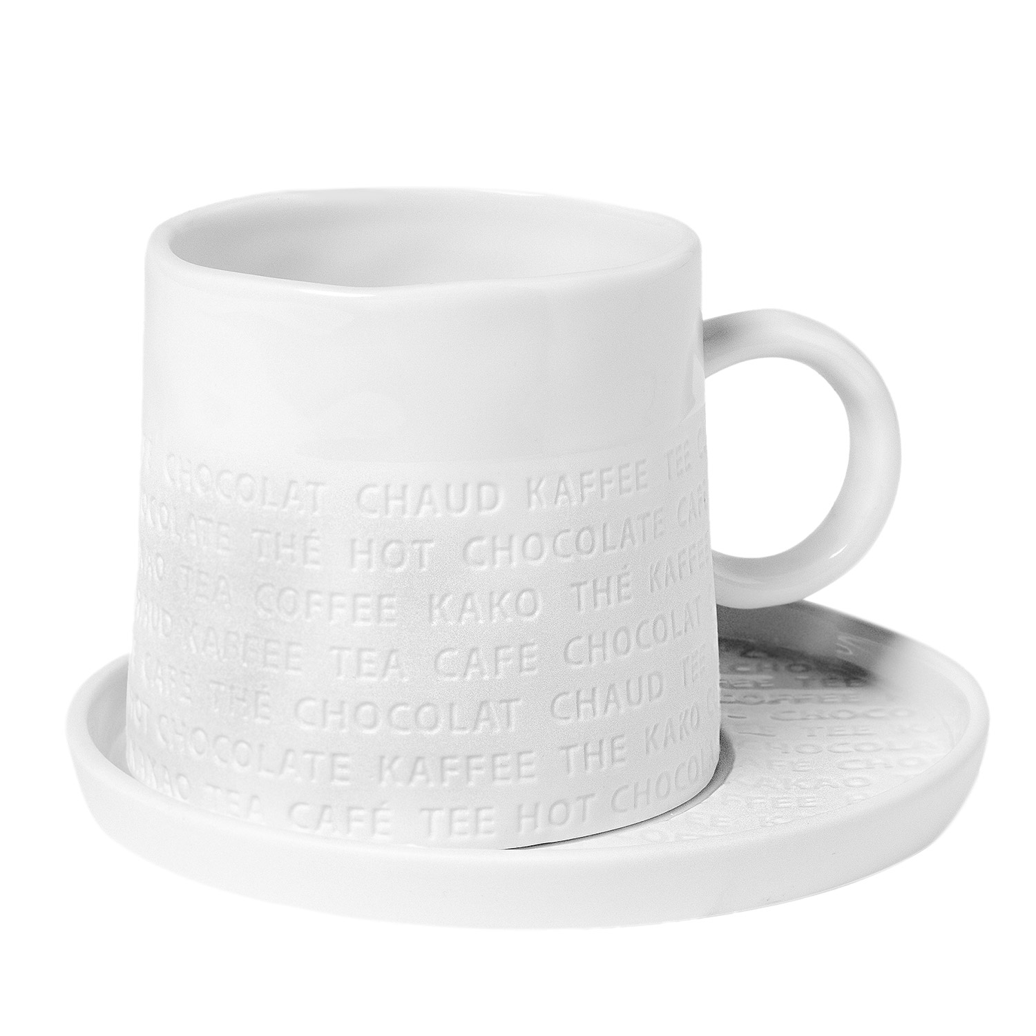 Räder Design - Raumpoesie Frühstücks-Tasse mit Untersetzer