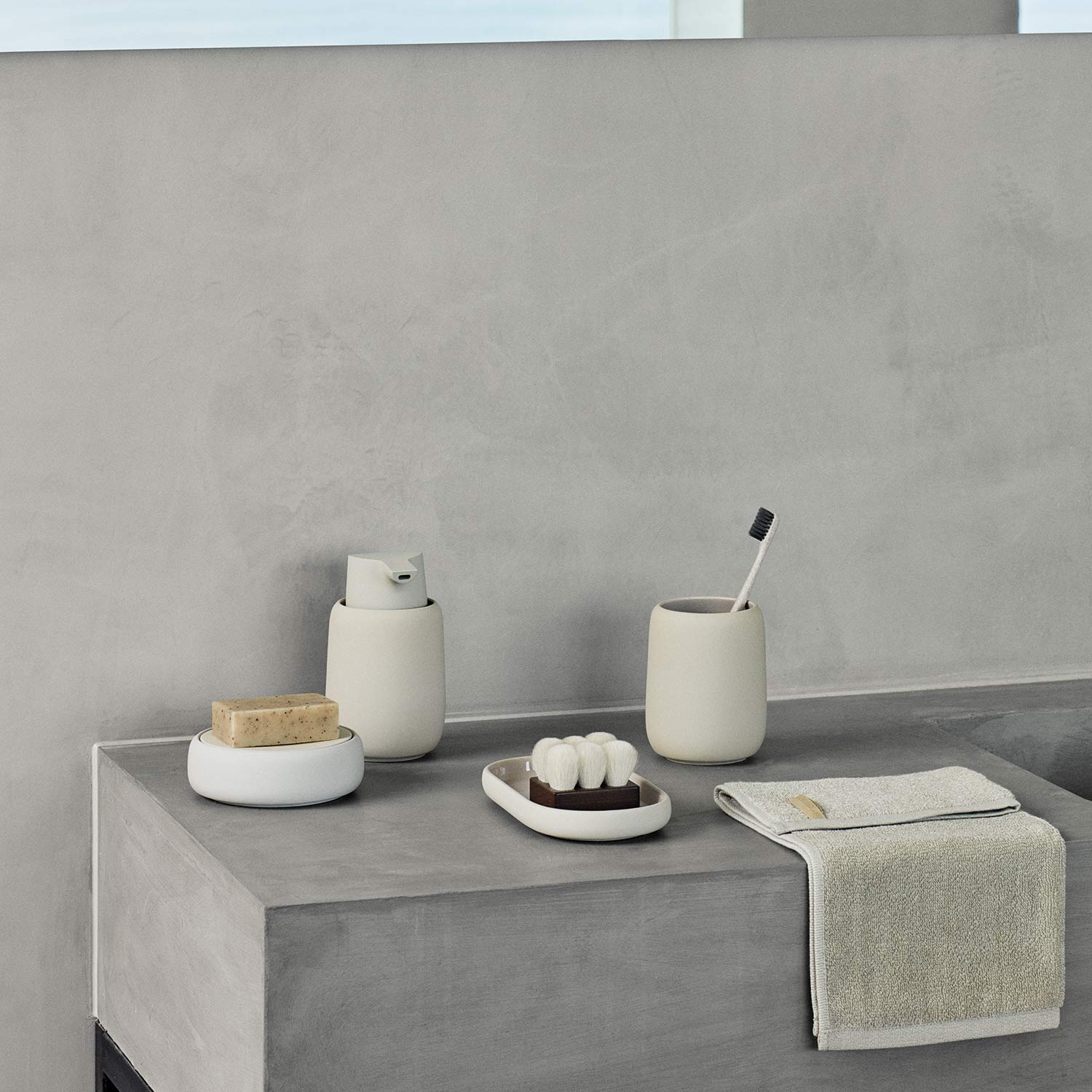 blomus sono seifenspender moonbeam badezimmer 81921