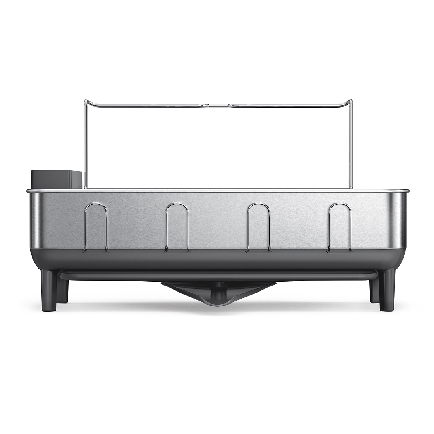 simplehuman abtropfgestell stahlrahmen grau standard frontal 98387