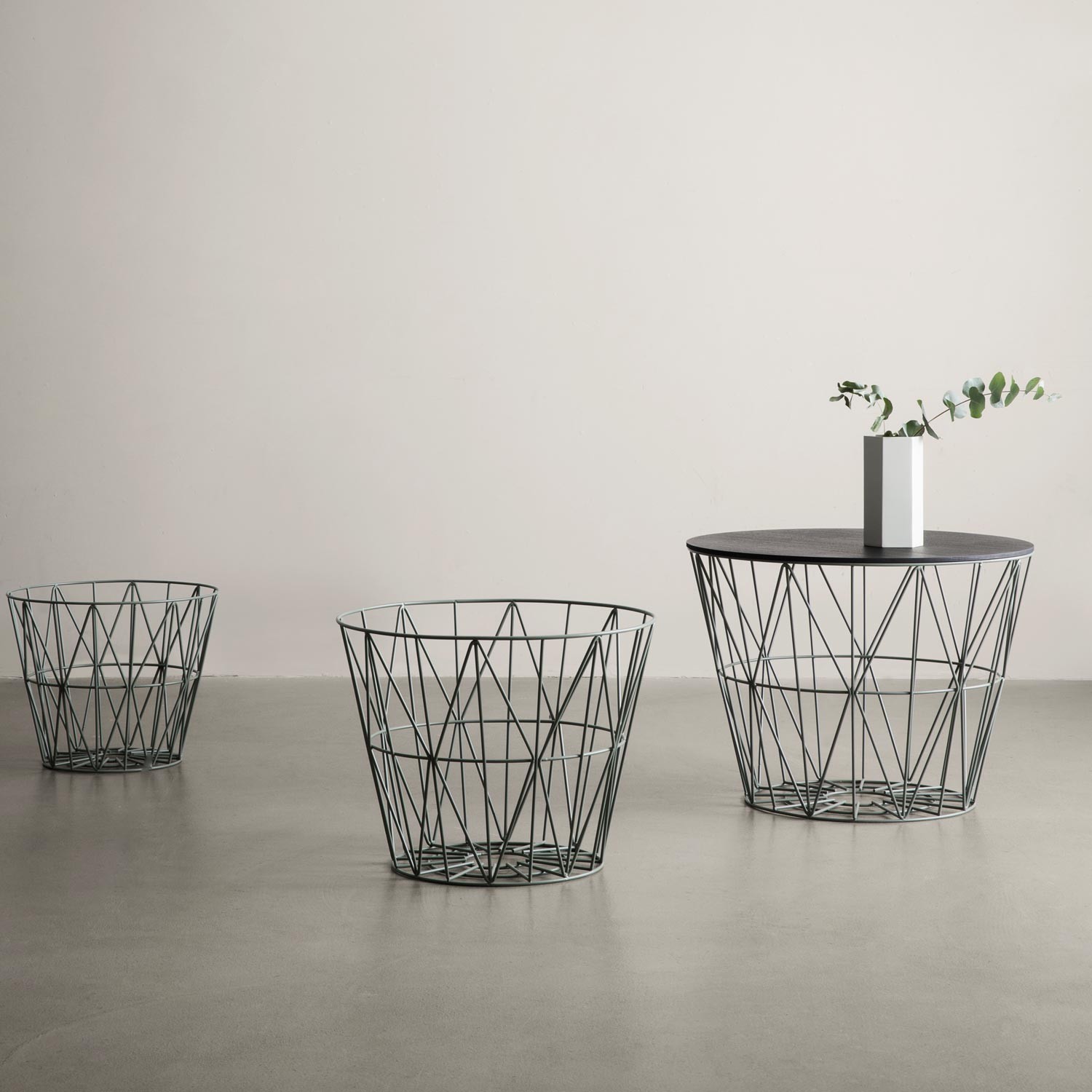 Ferm Living - Wire Basket schwarz small