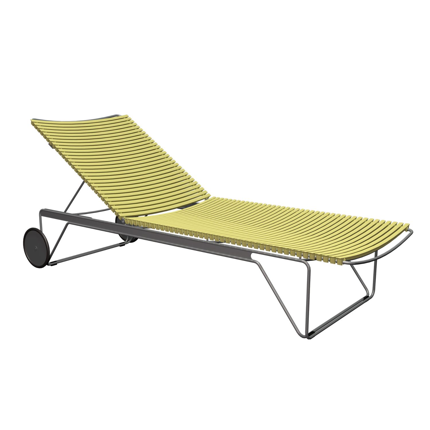 HOUE - Click Gartenliege verstellbar lemon zest