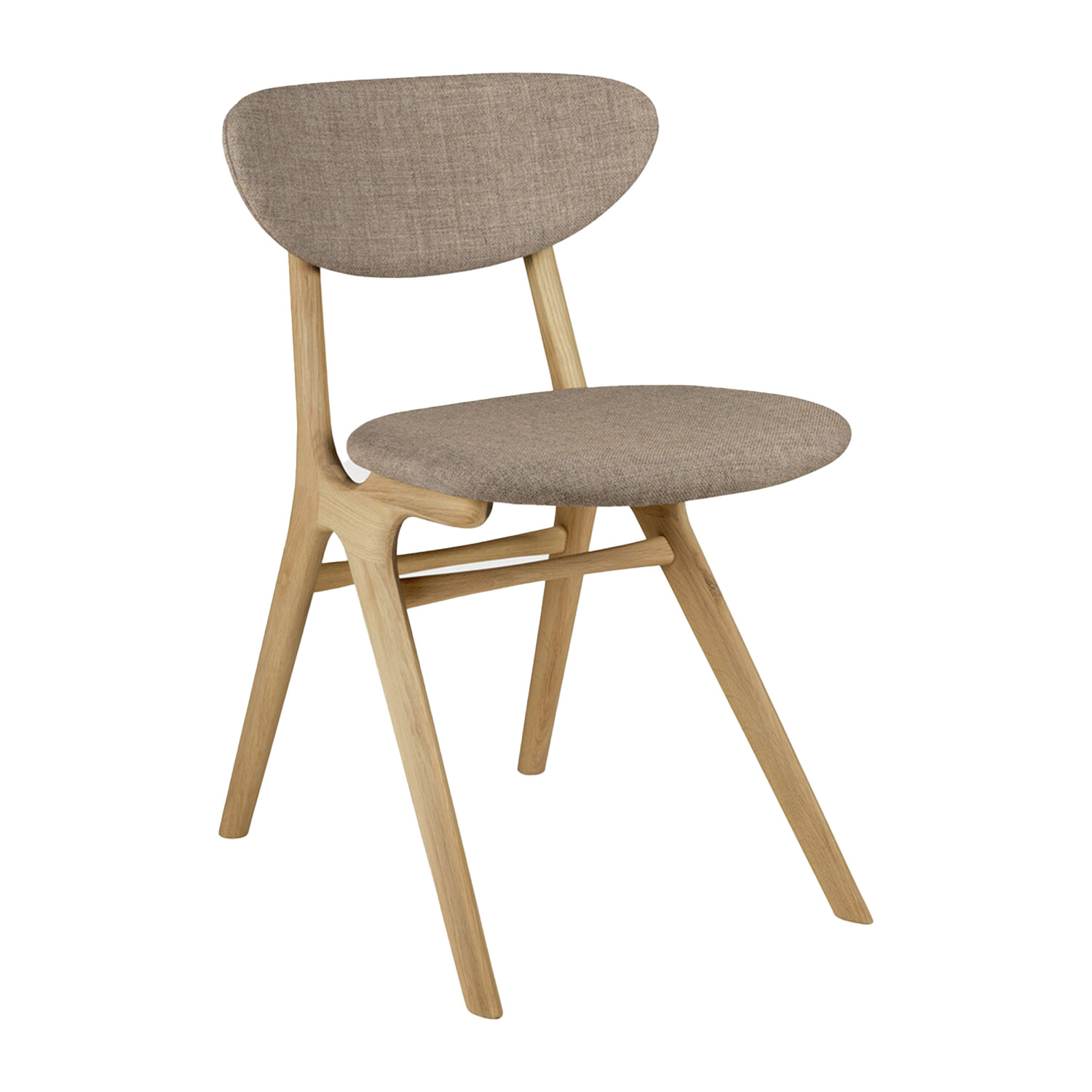 Ethnicraft - Eye Stuhl Eiche gepolstert warm grey