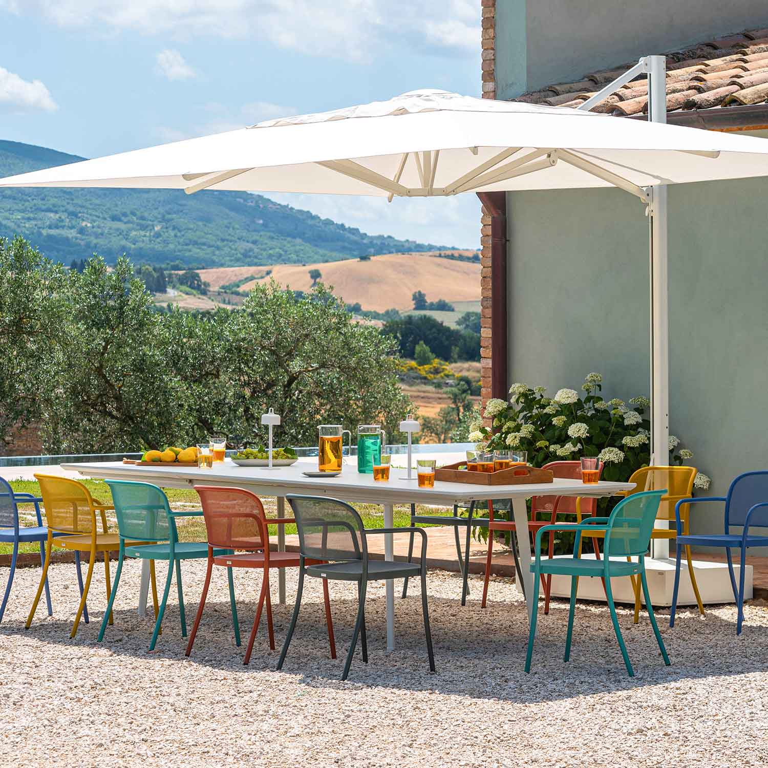 EMU - Gartenstuhl Café marineblau