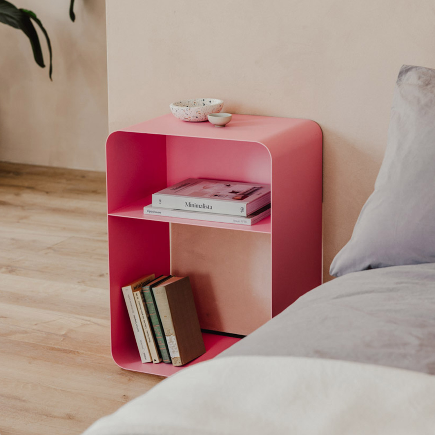 Metallbude - Damio Nachttisch schwarz