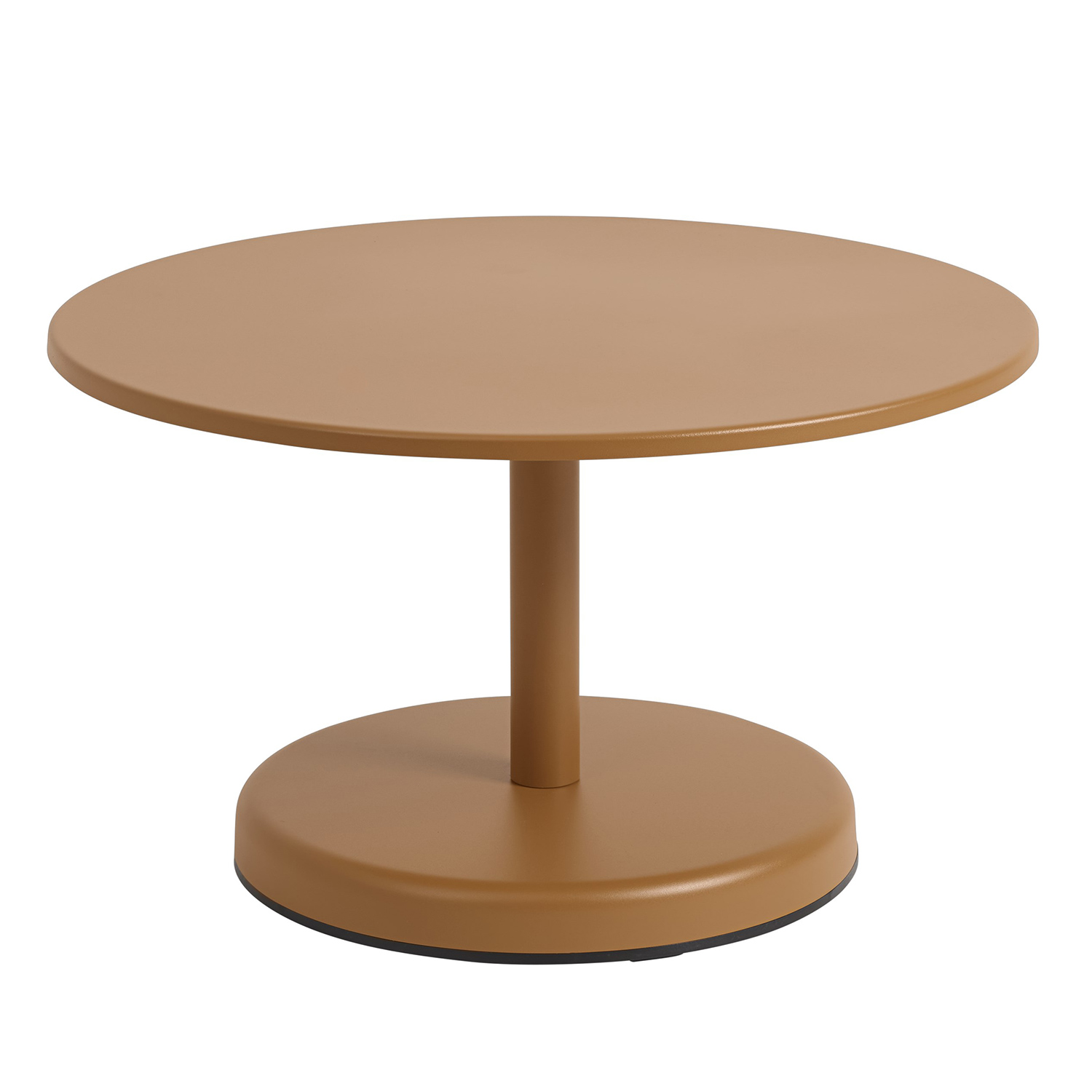 muuto linear steel coffee table 70 h40 burnt orange 99221