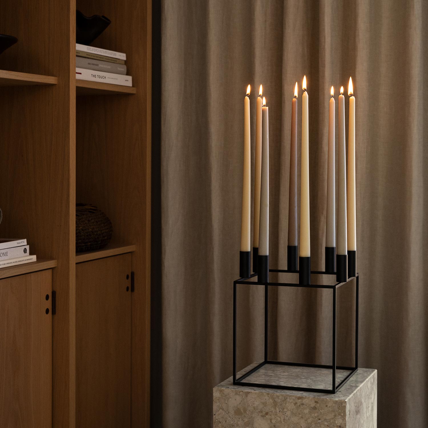 by lassen kubus 8 schwarz beistelltisch 93117