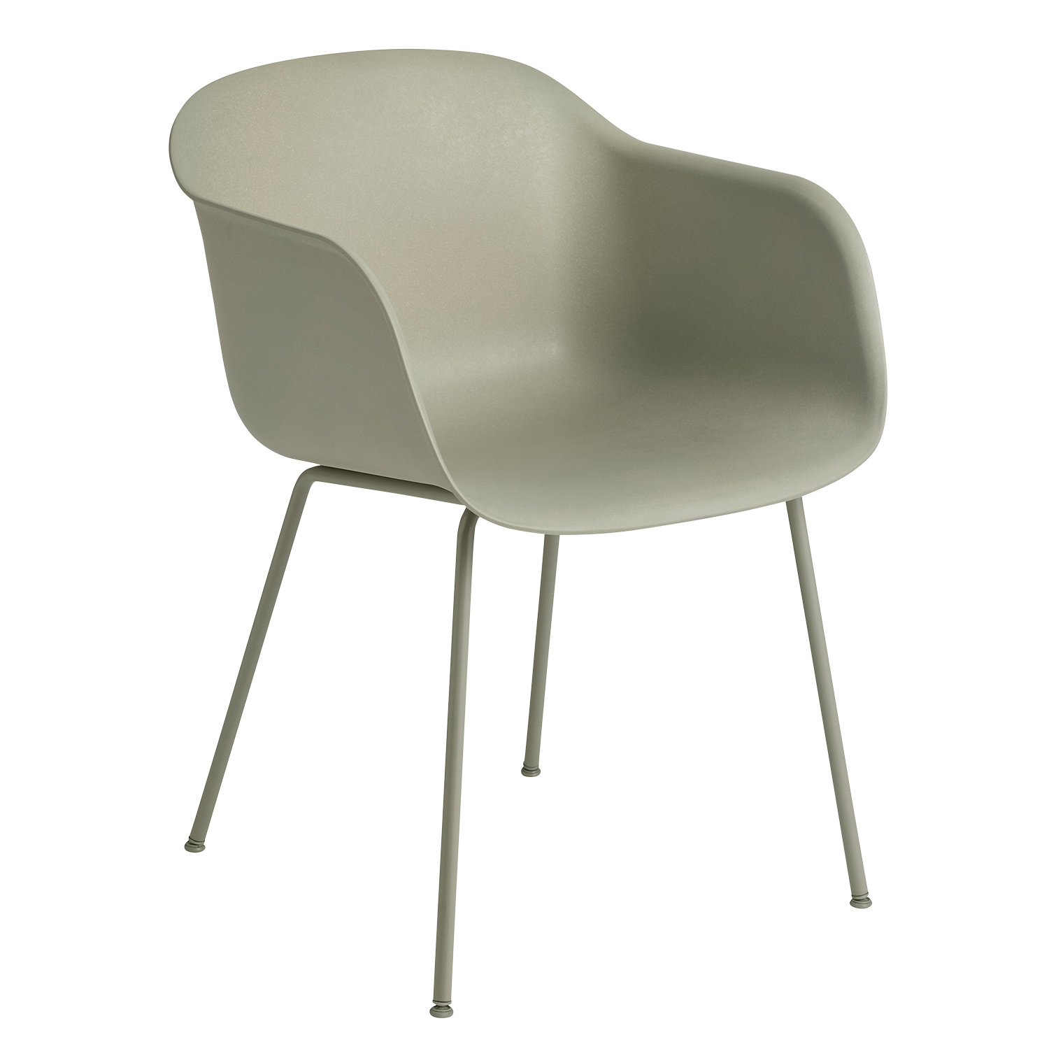 muuto fiber chair tube base dusty green 53818