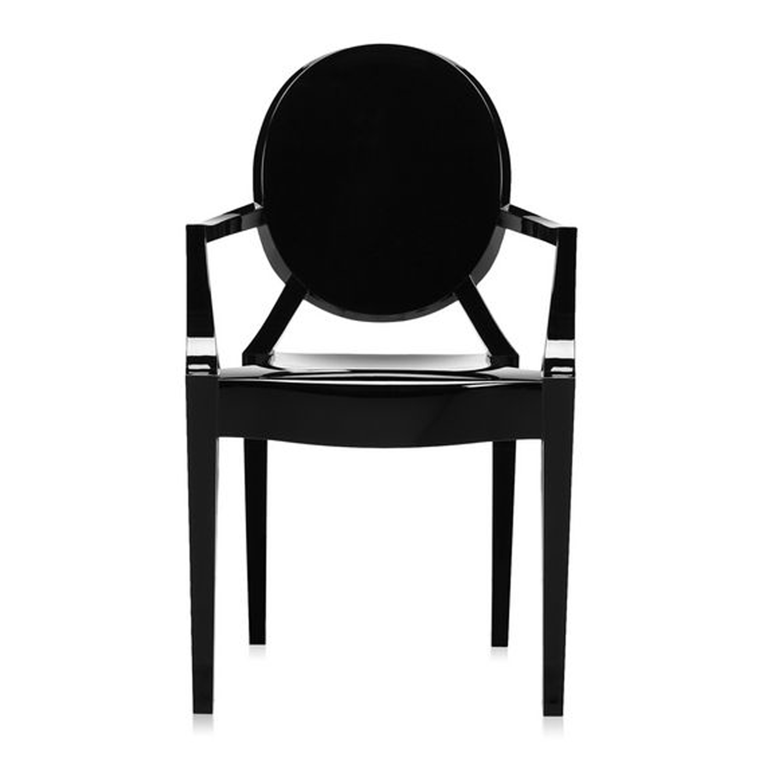 2 Louis Ghost Stuhl vorne  schwarz