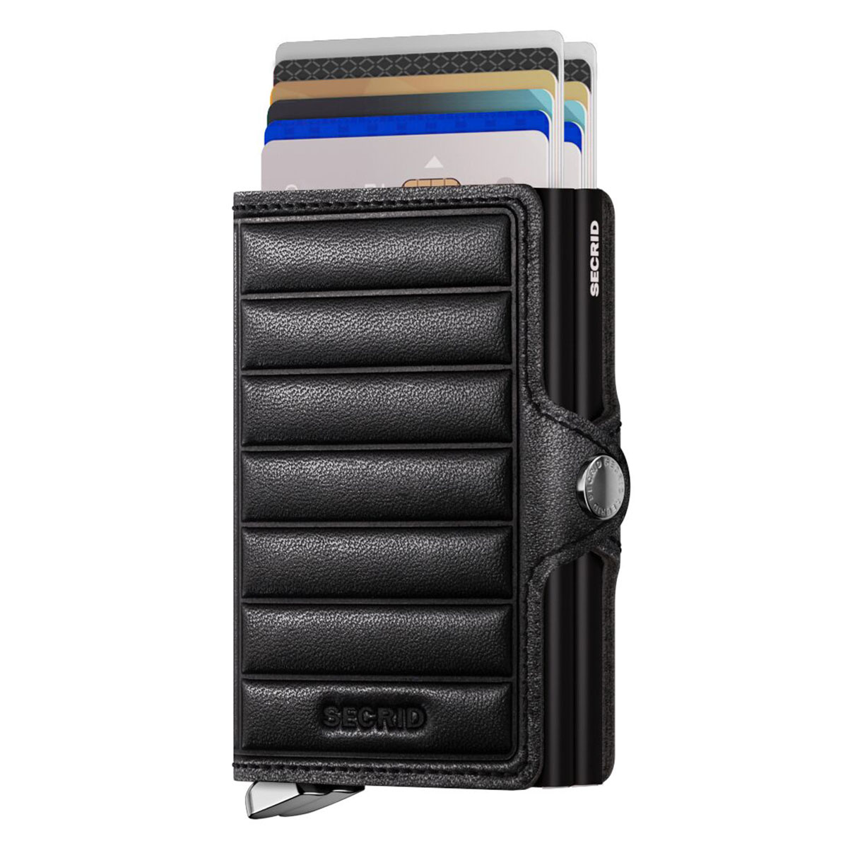 secrid twinwallet emboss Lines schwarz mit karten 105133