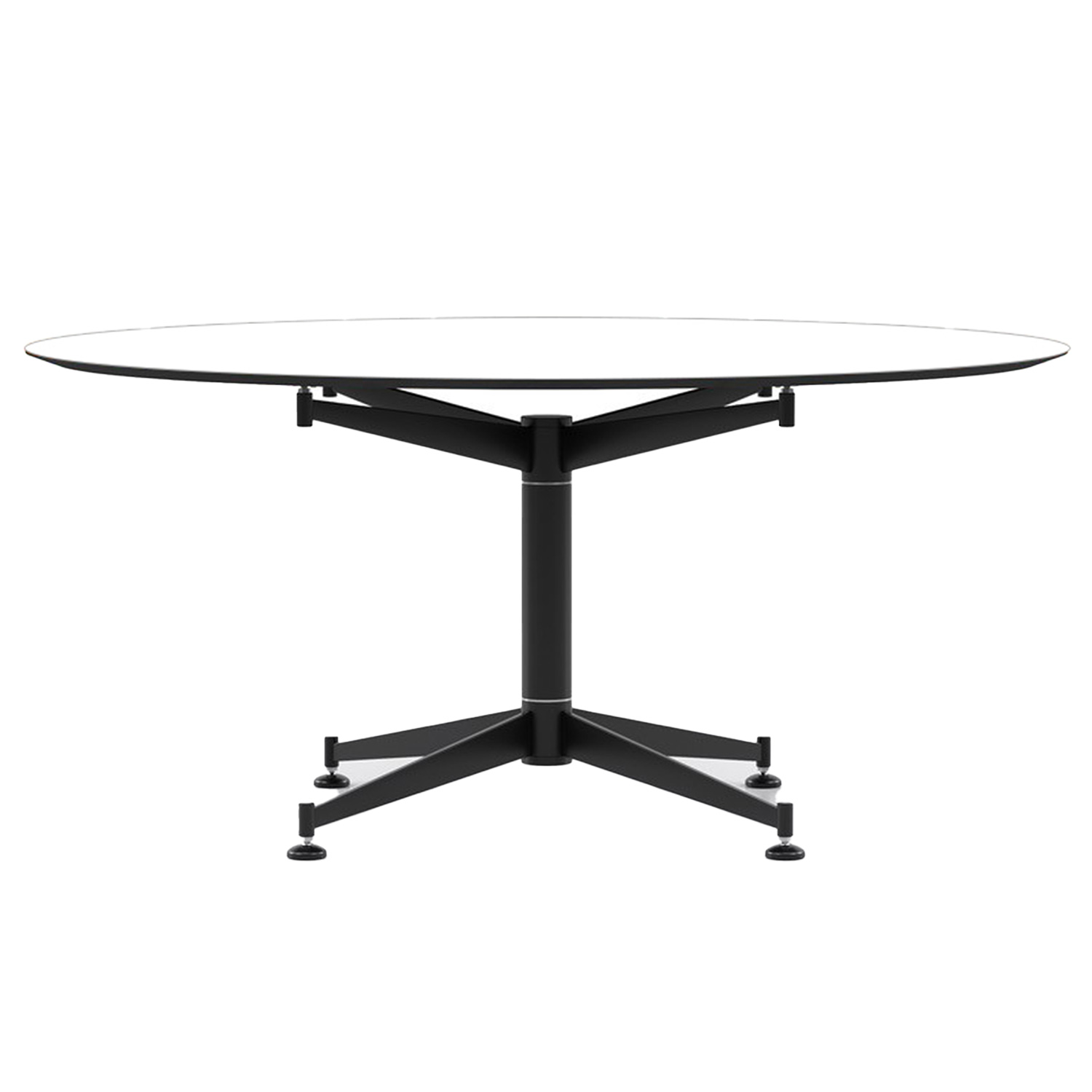 Ro Collection - Star Tisch Ø 180 cm Laminat/crystal weiß