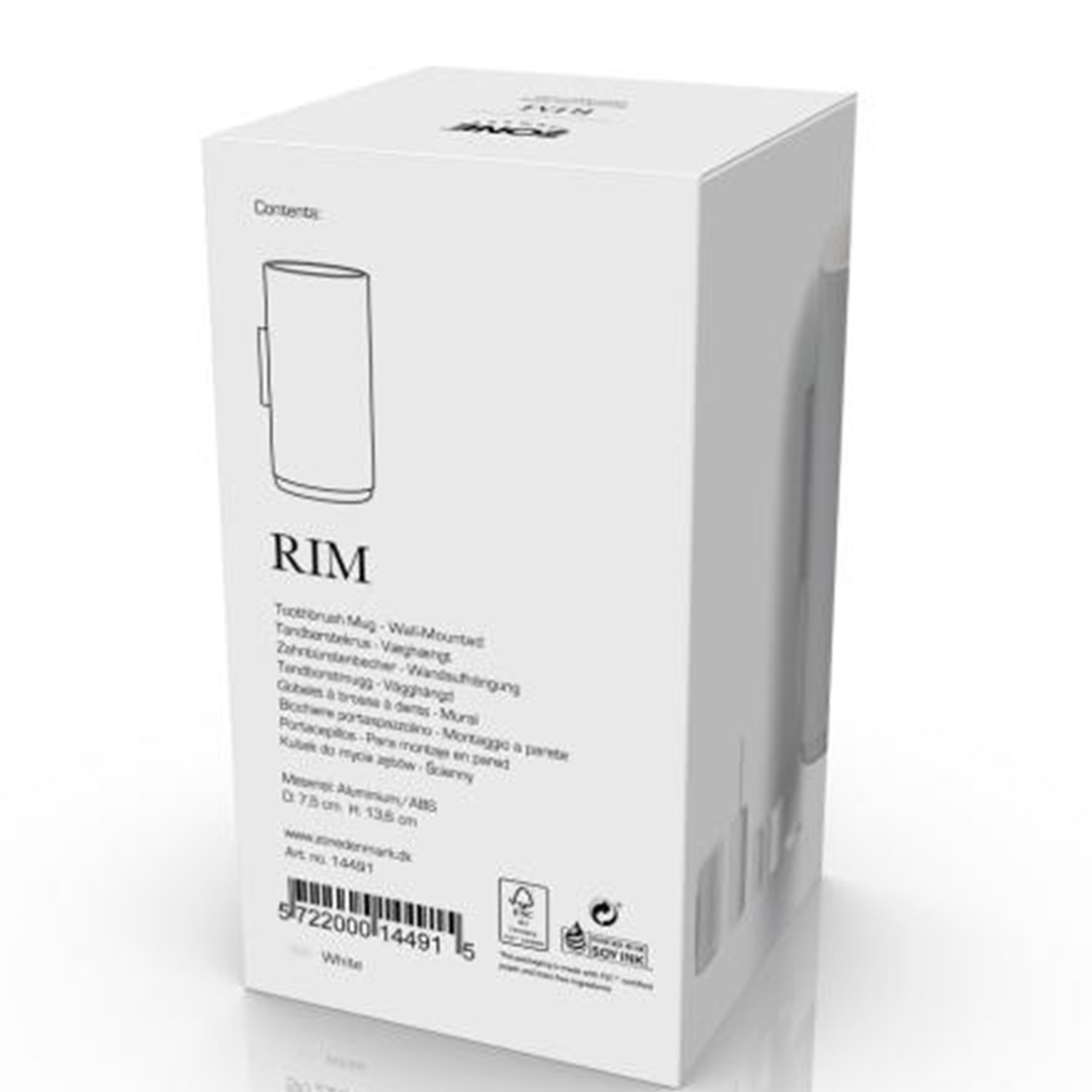 Zone Denmark Rim Zahnbuerstenbecher Wand Karton hinten 104975