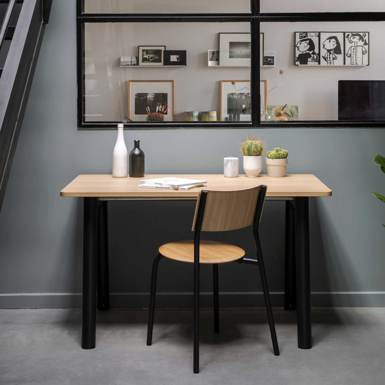 Tiptoe - SSD Stuhl öko-zertifiziert graphitschwarz/Eiche