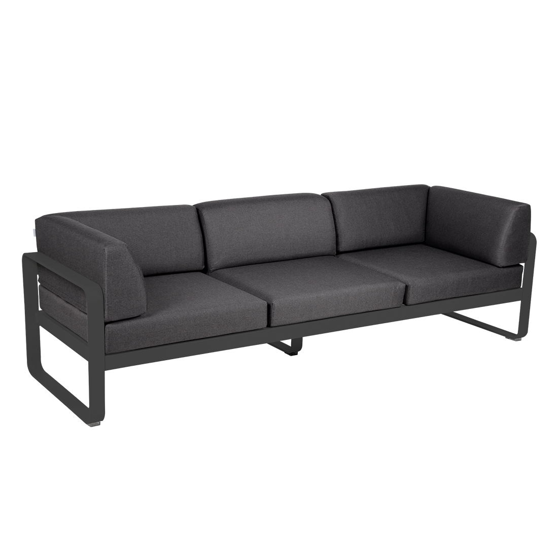 fermob bellevie club sofa 3 anthrazit graphitgrau 66068