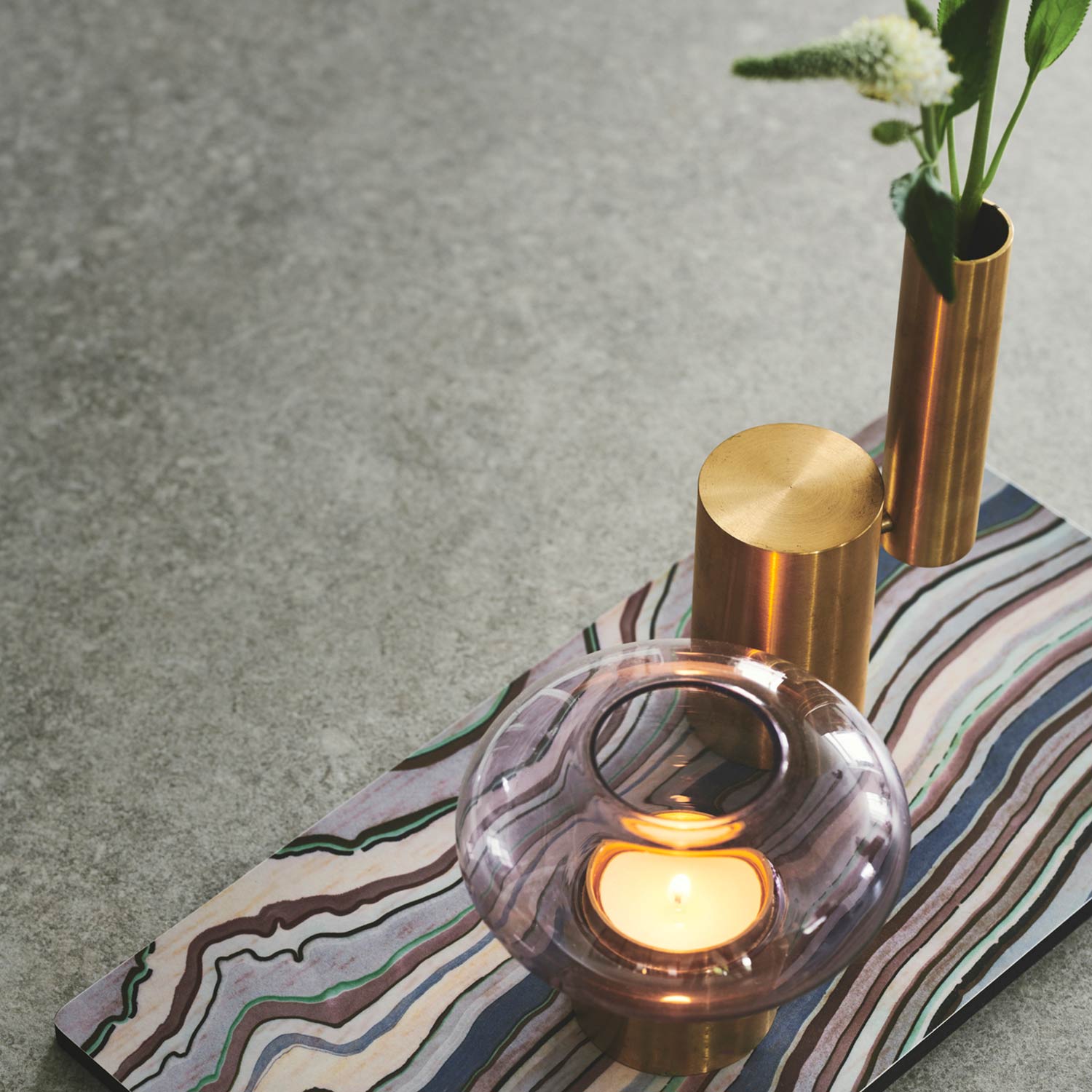 applicata kerzenhalter balance tribute to wood tablett 75589