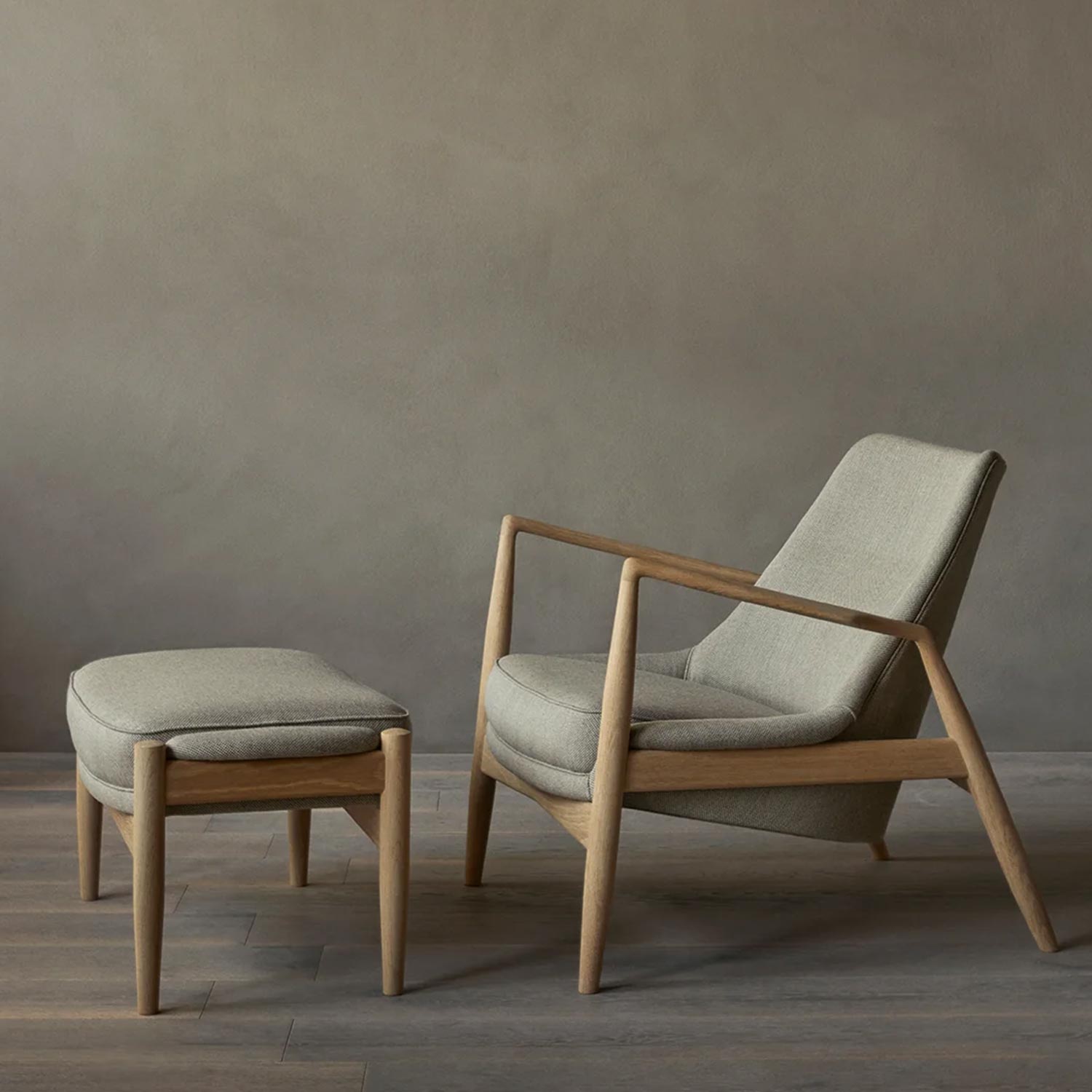 Audo - Seal Loungessessel niedrig Walnut/braun