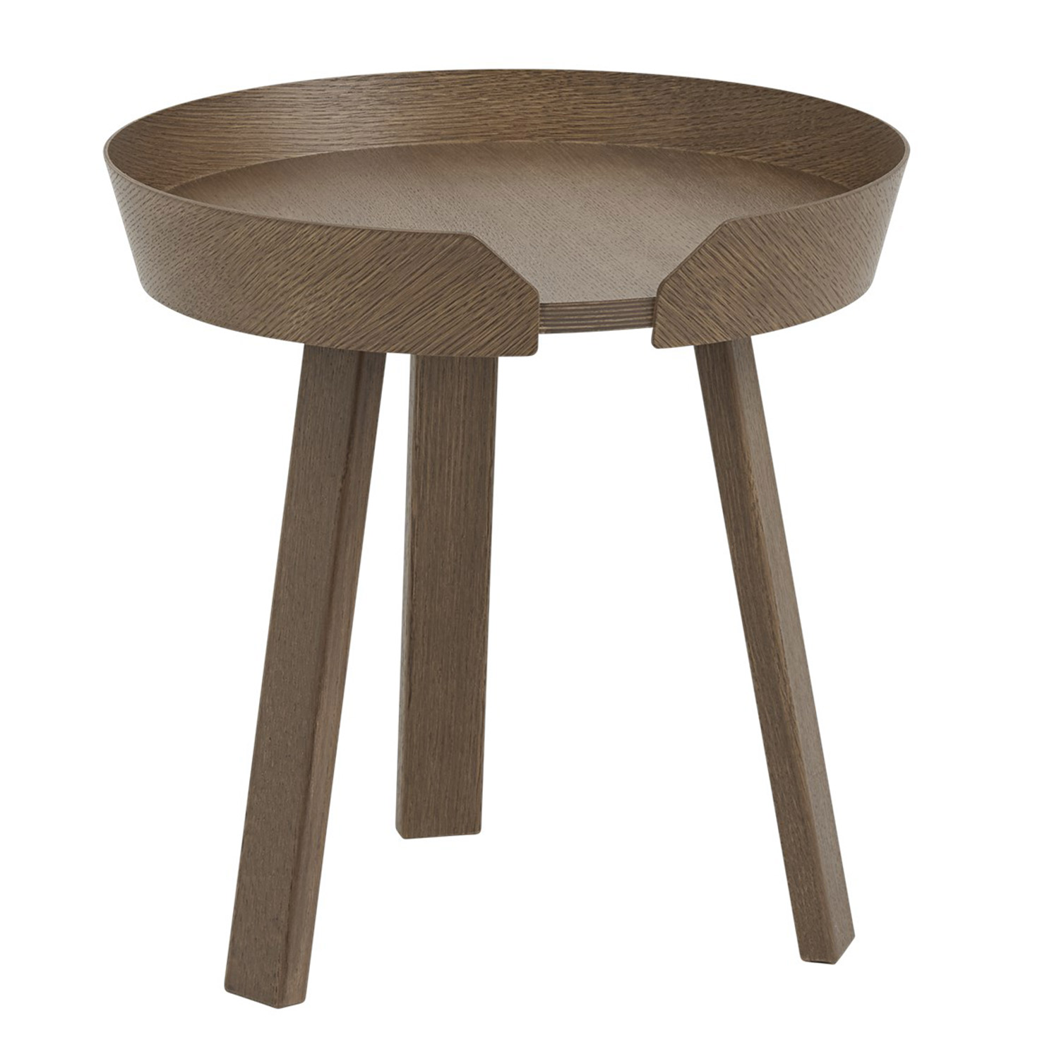 muuto around coffee table small stained dark brown 65267