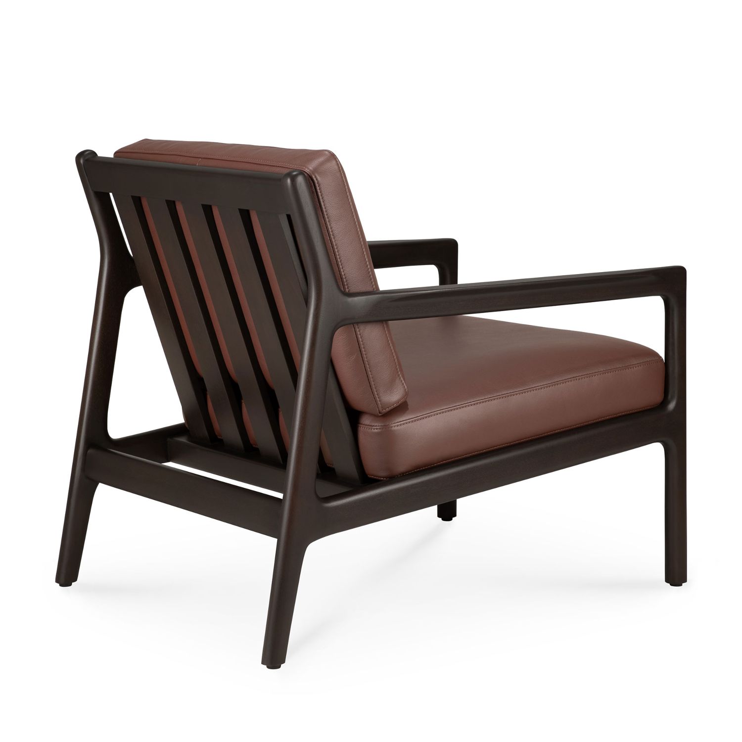 Ethnicraft - Jack Loungesessel Indoor burgund Leder
