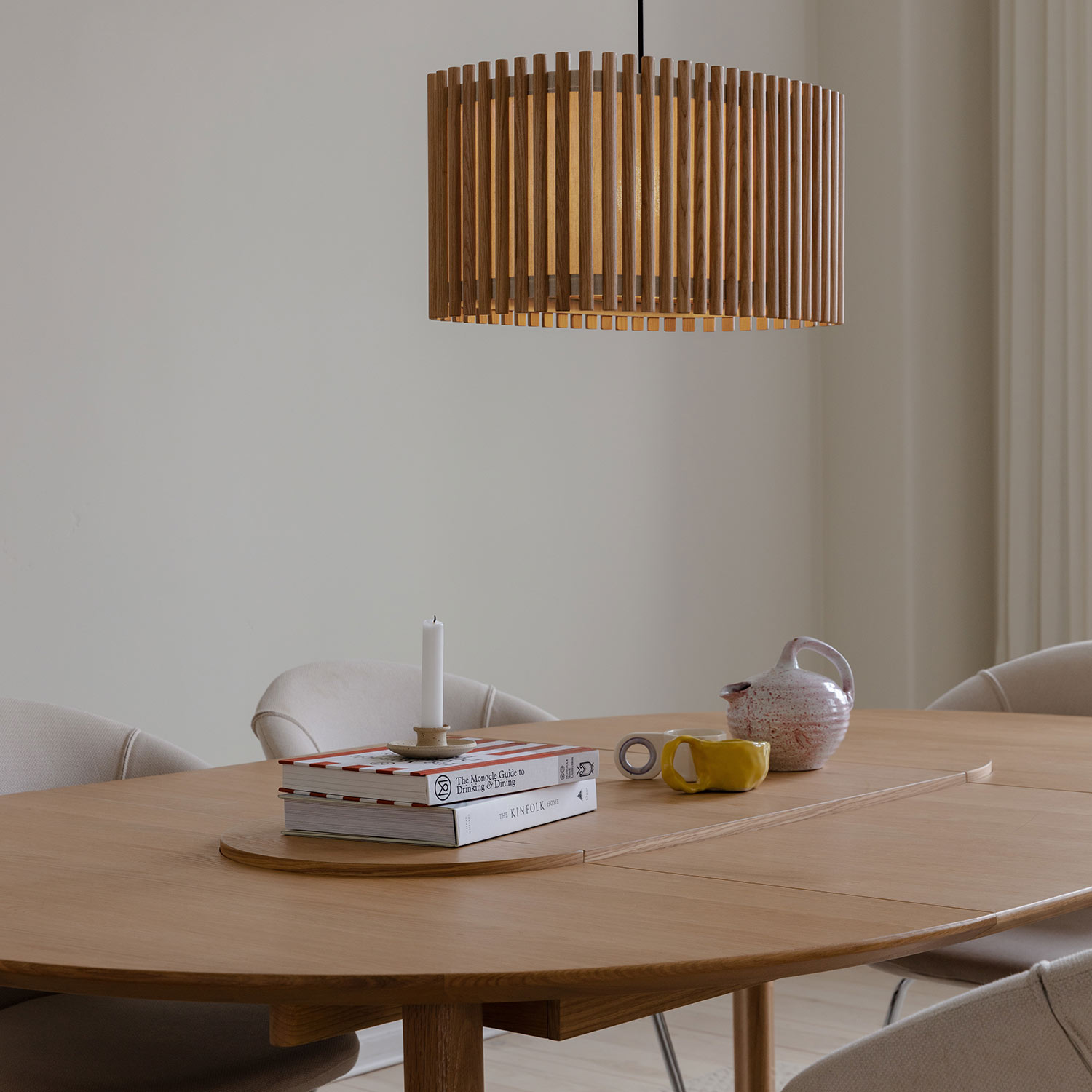 umage komorebi lampenschirm gross rechteckig eiche esszimmertisch 92444