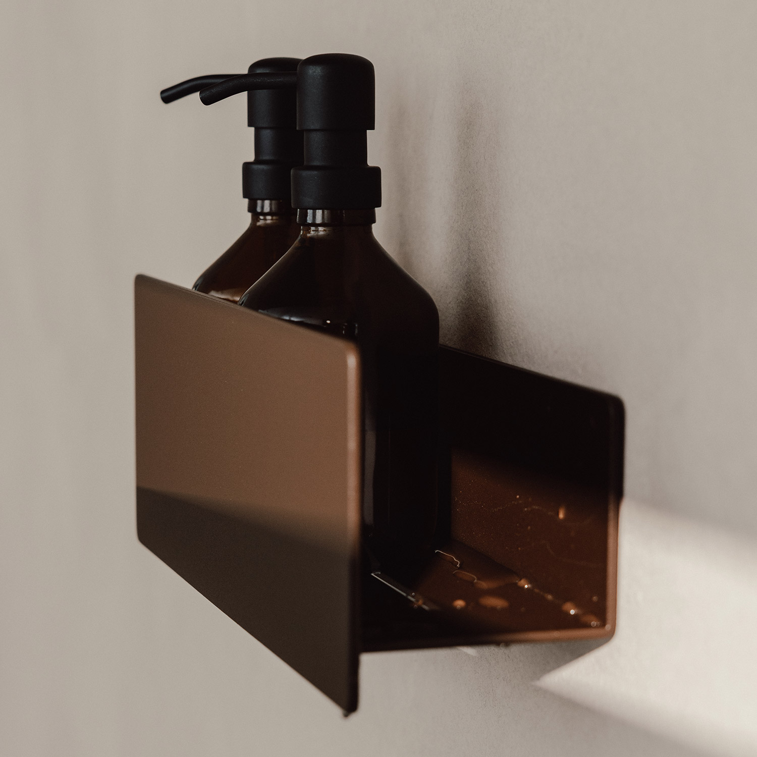 Metallbude - Shea Duschablage schwarz klein