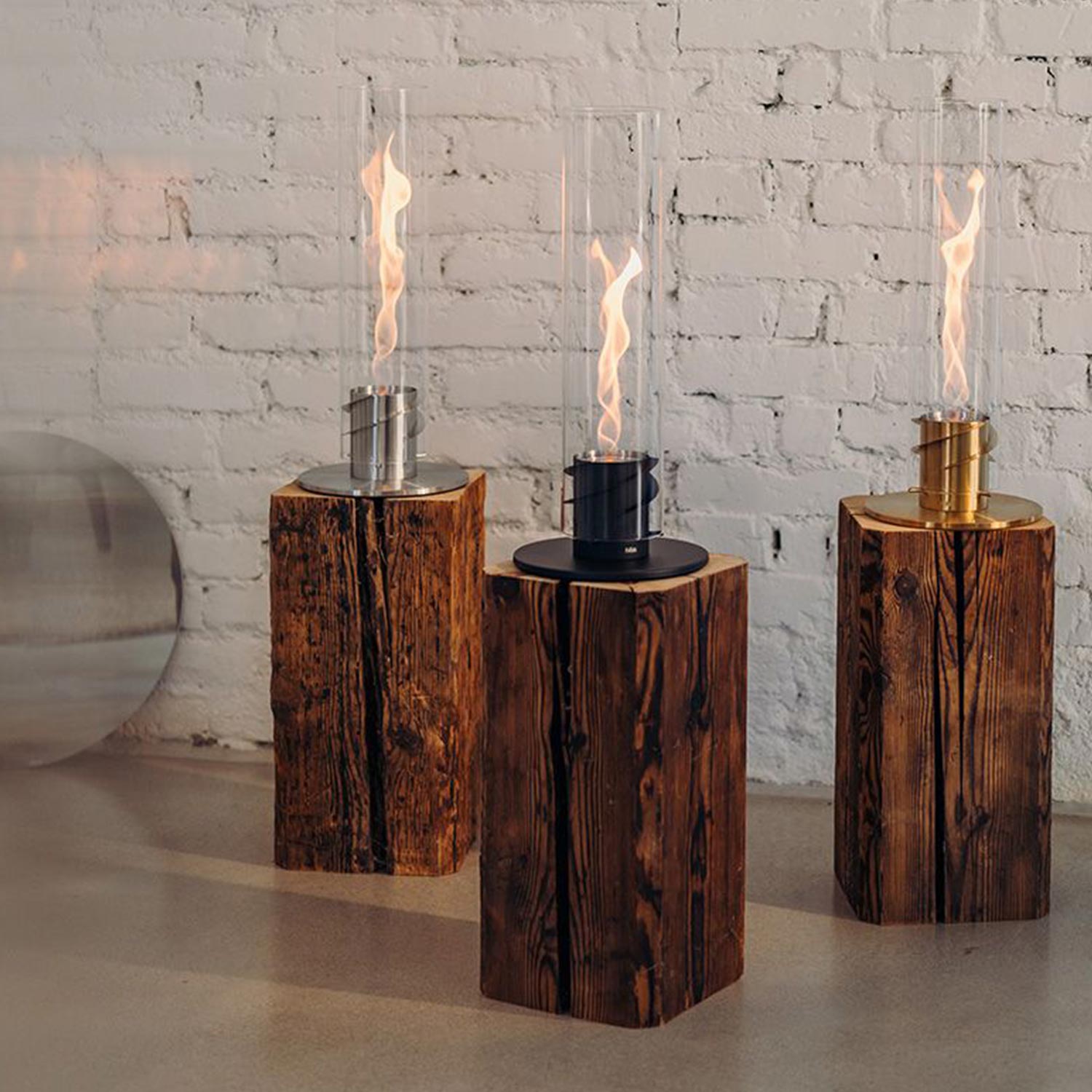 Höfats - SPIN 1200 Tischfeuer silber