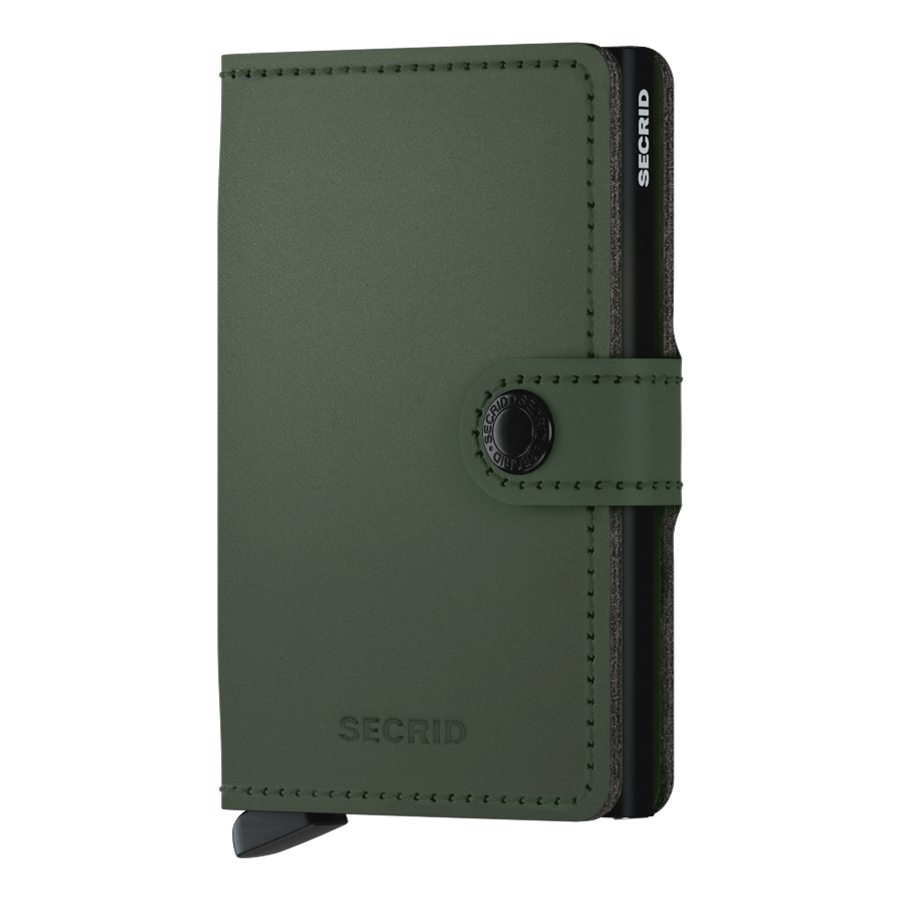 secred Miniwallet matte green black 104003