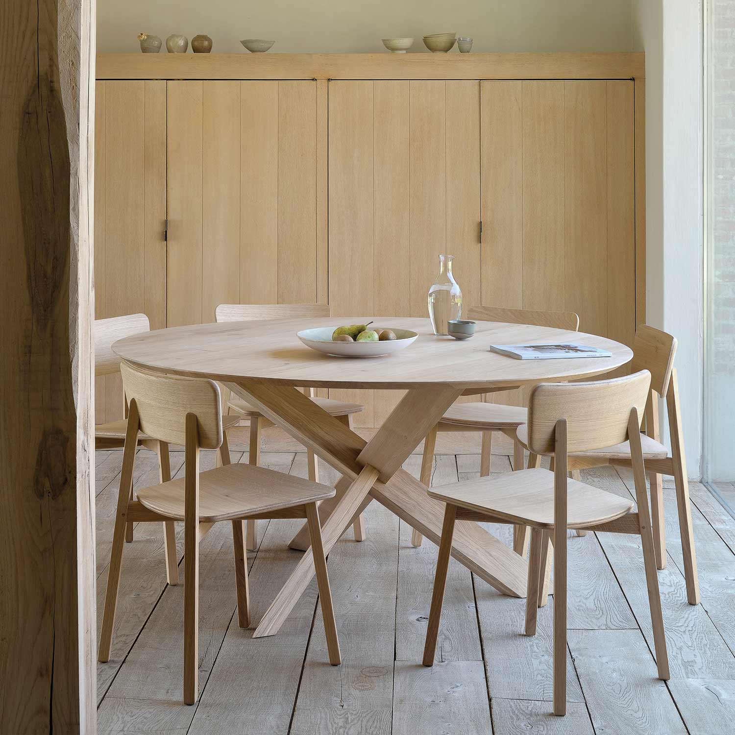 ethnicraft casale stuhl eiche ambeinte esszimmer 88236