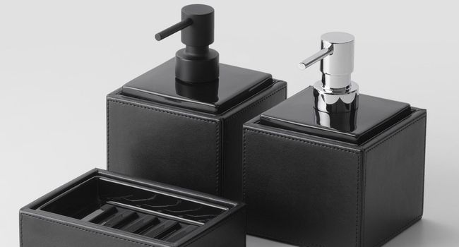 Decor Walther Brownie Brownie Seifenspender zwei nebeneinander
