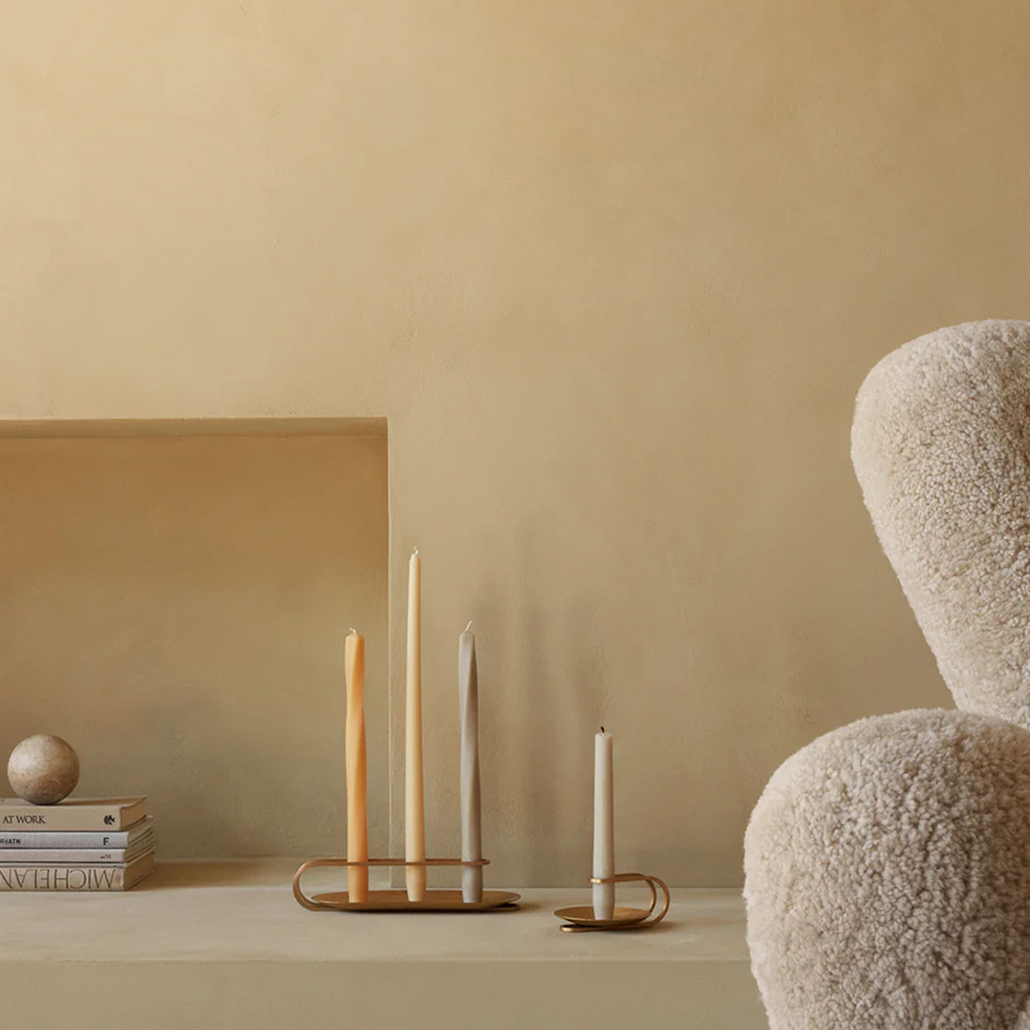 Audo - Clip Kerzenhalter 3-armig, schwarz