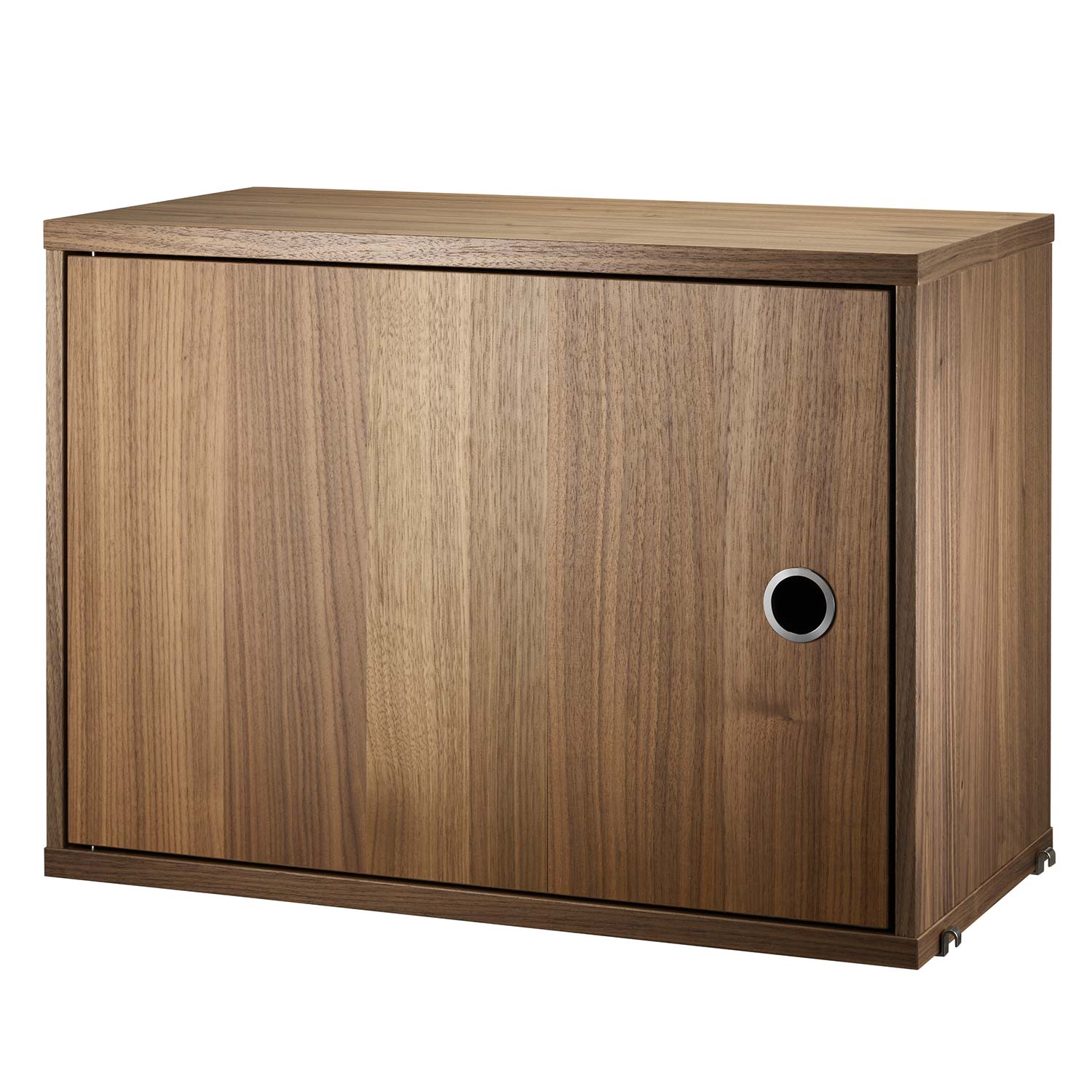 string regal schrankelement schwenktuer walnuss 66516