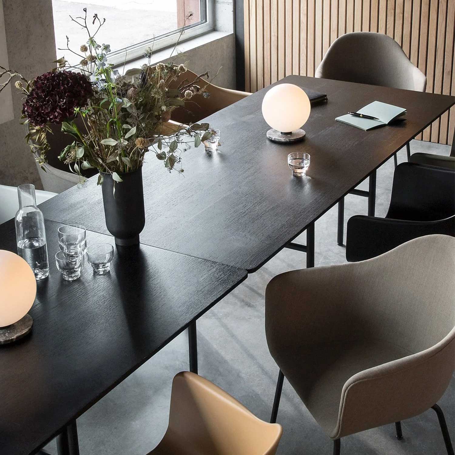 Audo - Harbour Holz/Kunststoff hoch Black Oak/hellgrau