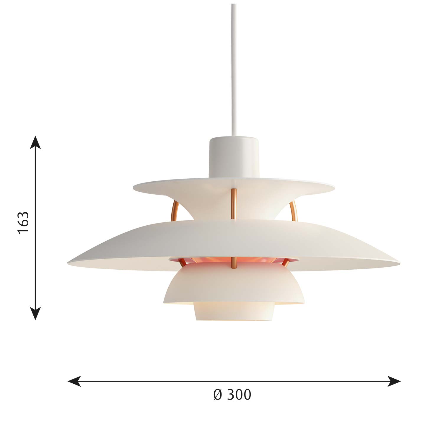 Louis Poulsen PH5 Mini Pendelleuchte abmessungen 106233