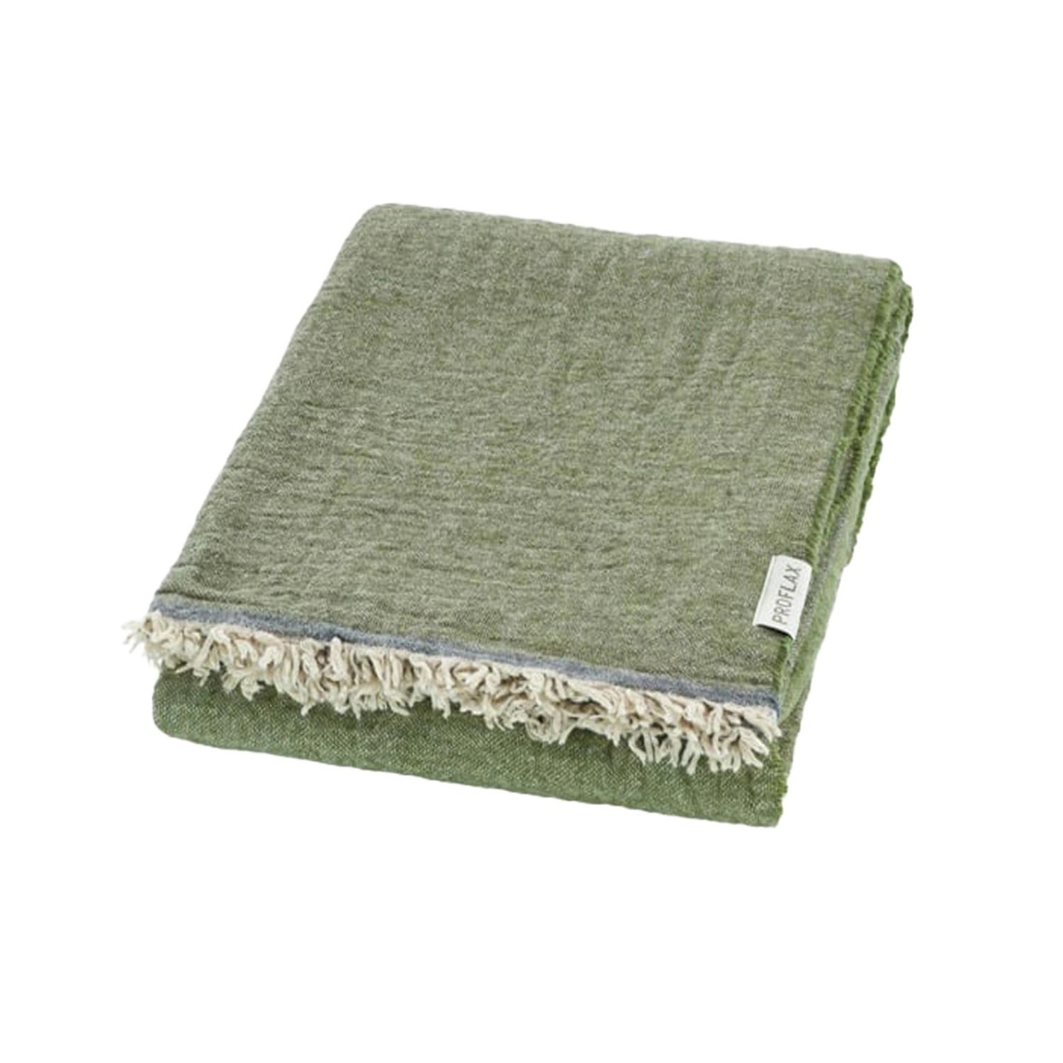 Proflax - Italien Wool Mix Decke 130 x 200 cm verde