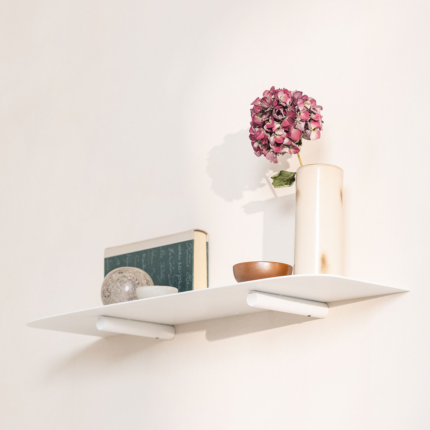 Metallbude - Lenn Wandregal 40 cm weiß