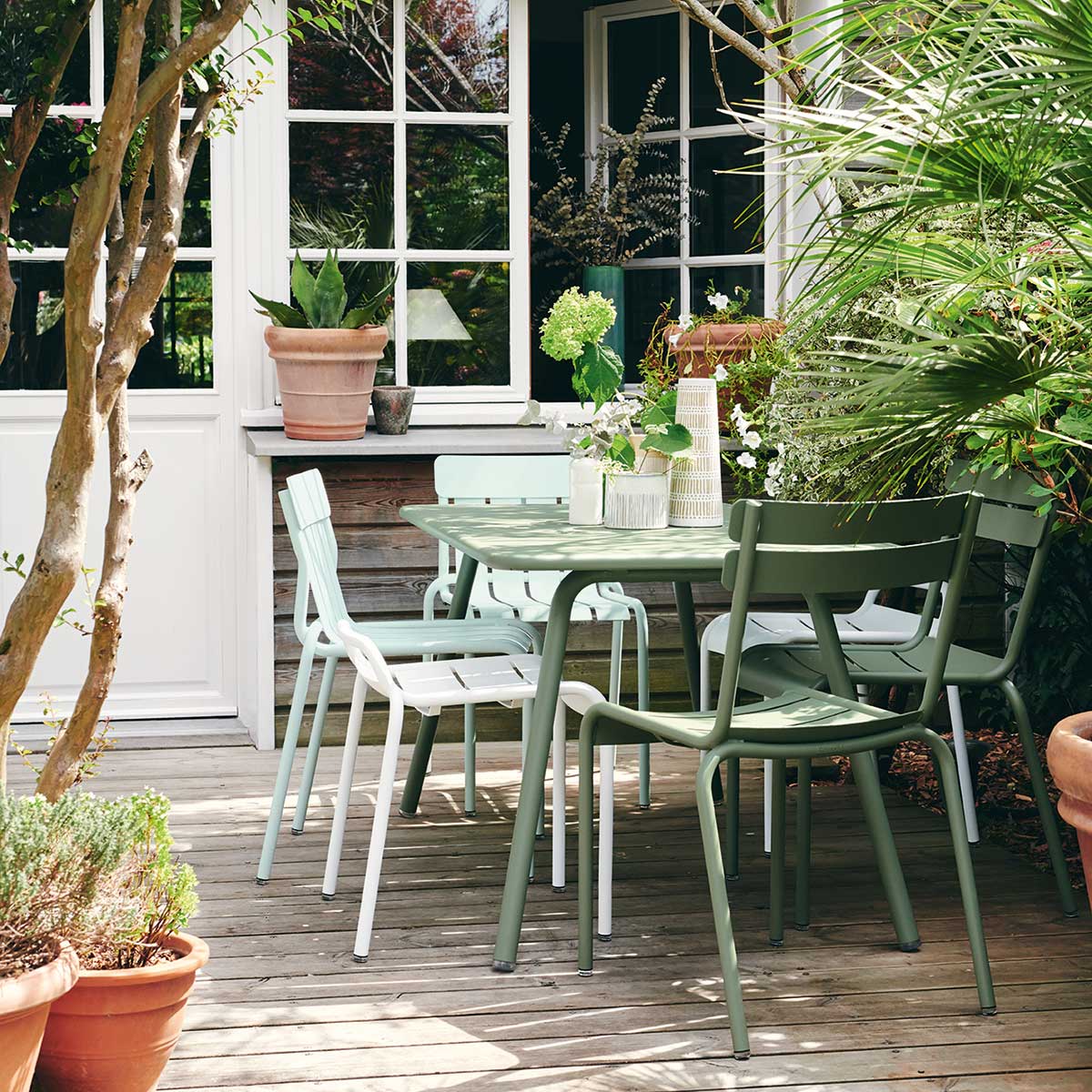 fermob luxembourg tisch 143cm kaktus terrasse 52859