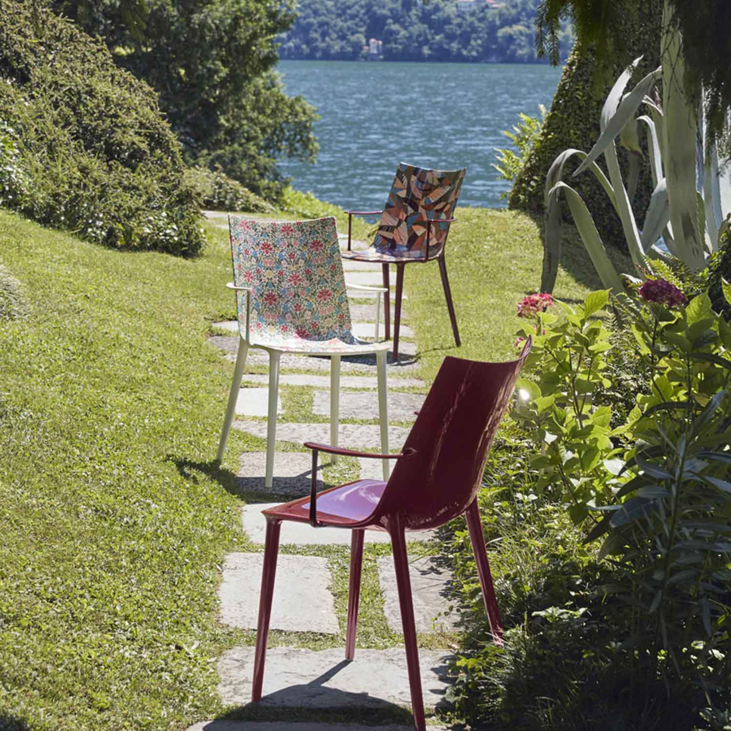 Kartell - H.H.H. Stuhl Hochglanz weiß