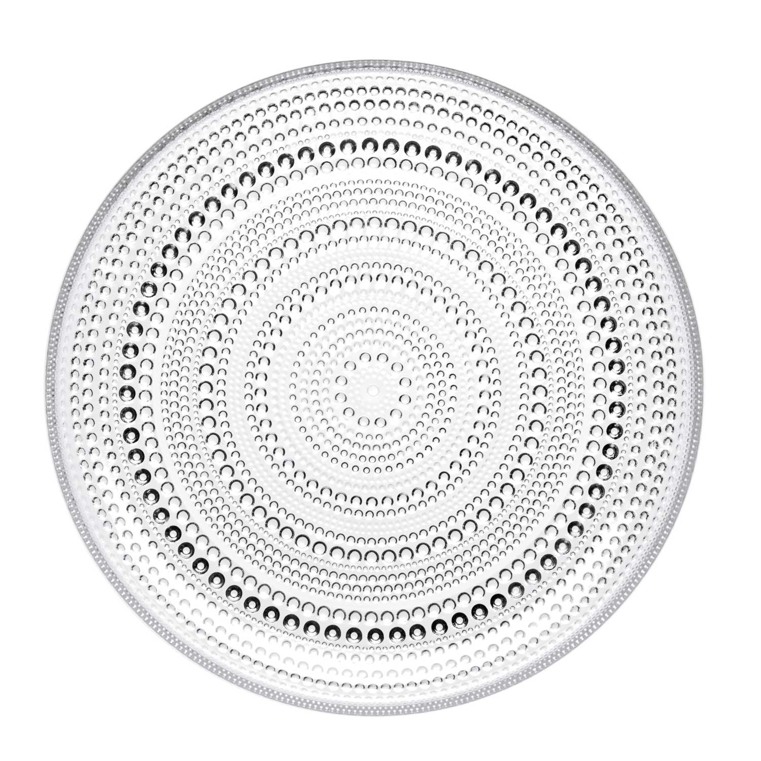 iittala kastehelmi plate 248mm klar 103250