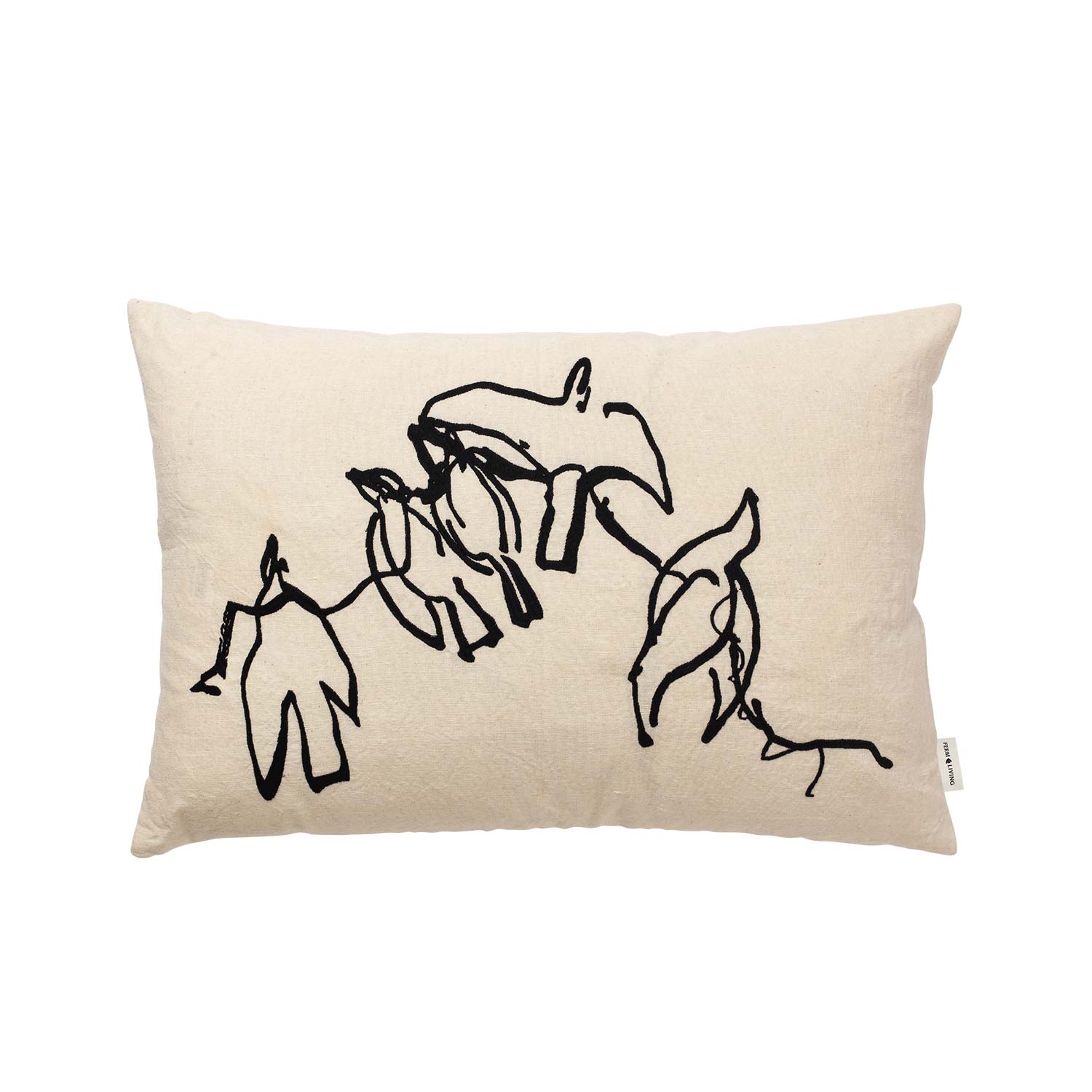 Ferm Living - Vuelo Kissenhülle natural