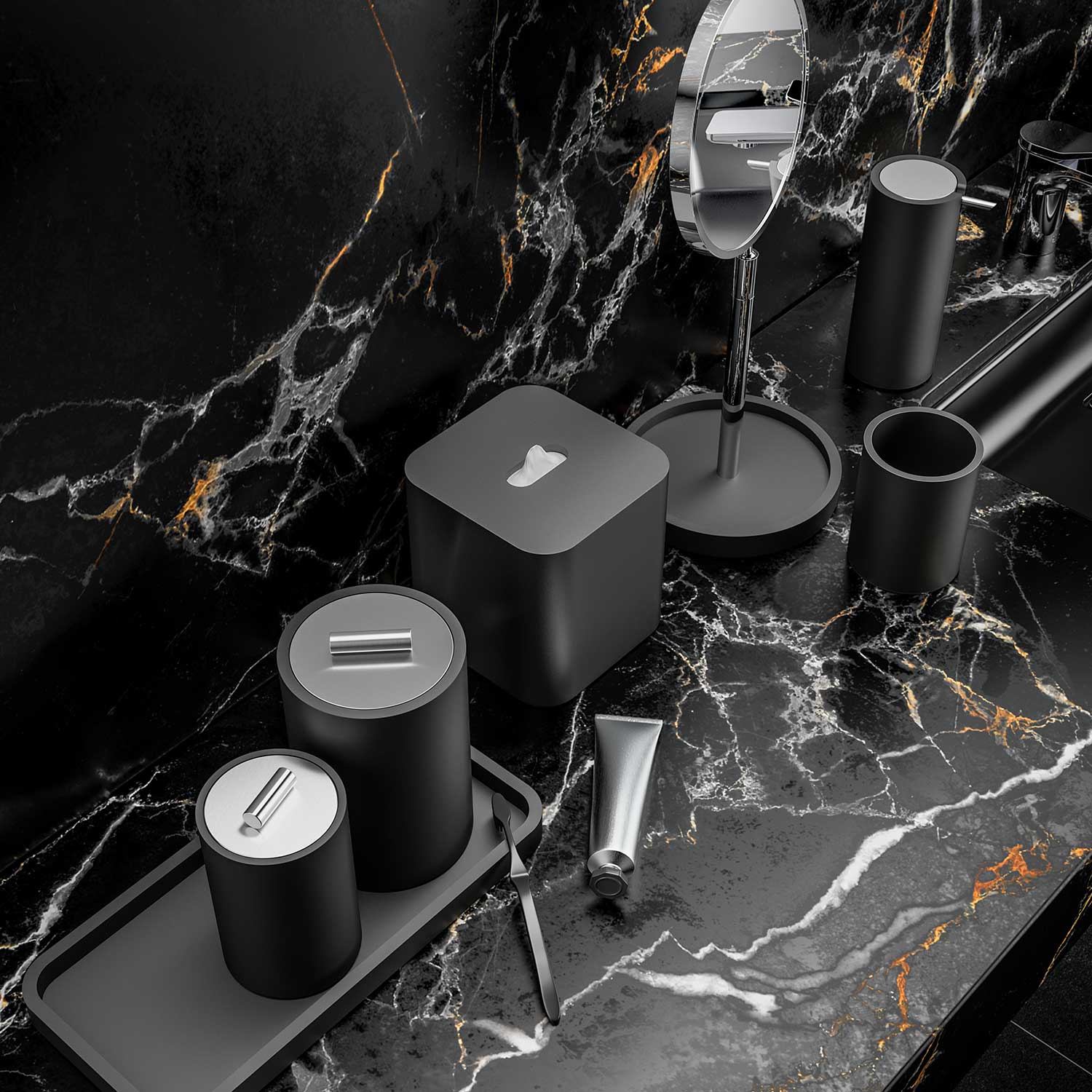 decor walther  kbq kosmetiktuchbox stone 65499