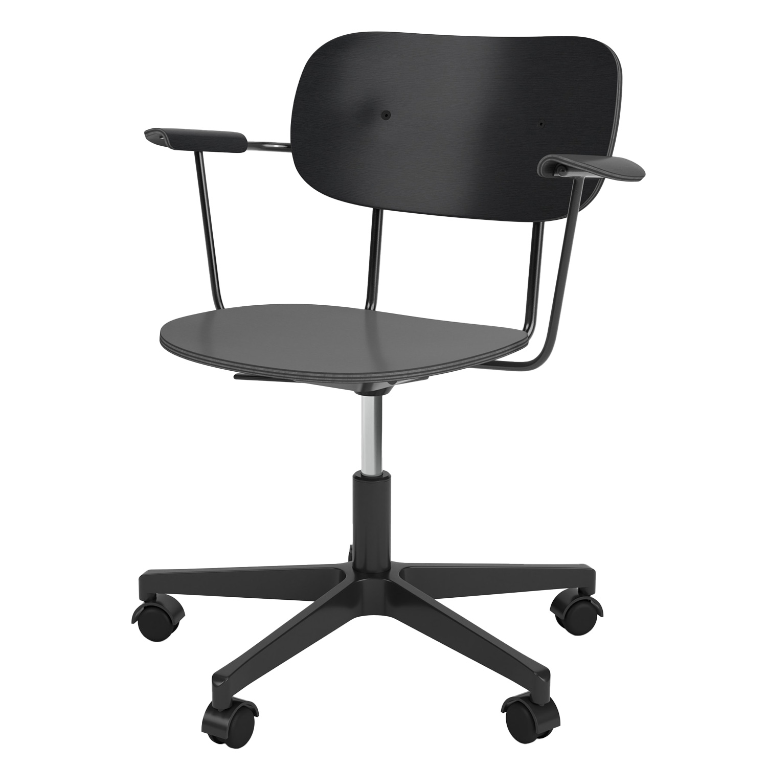 audo co task chair mit armlehnen schwarz schwarz 1502539 101216