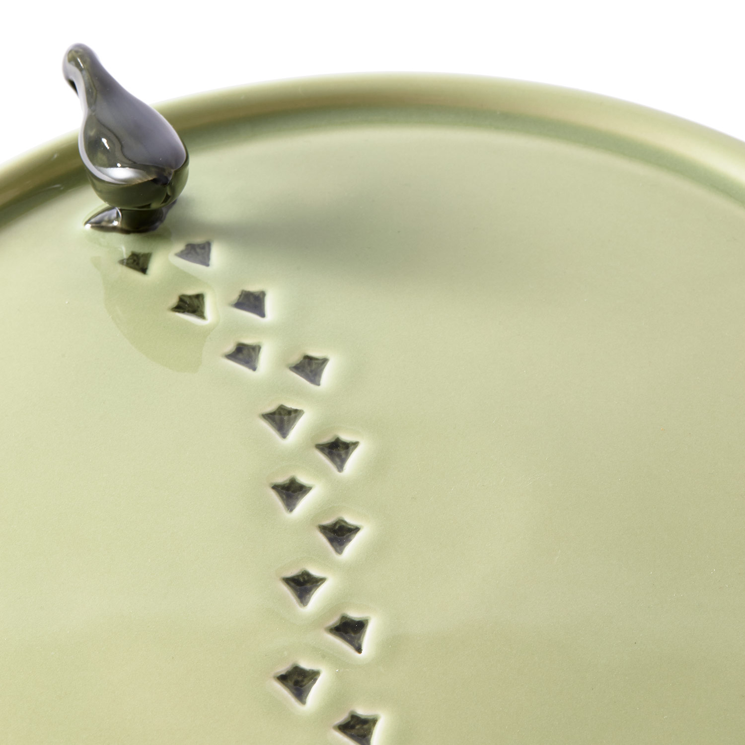 Pols Potten Walking Duck Plate 230 300 186 Gruen Detail Ente 102389