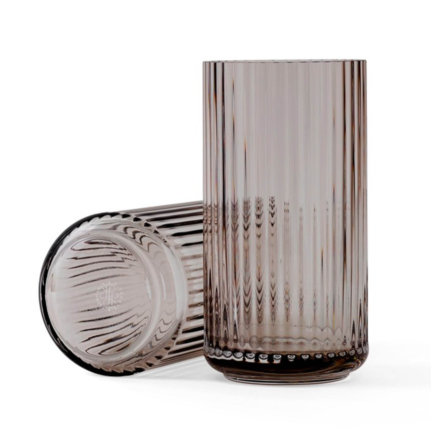 lyngby porcelaen lyngbyvasen 20 cm glas smoke brun.380.700.2