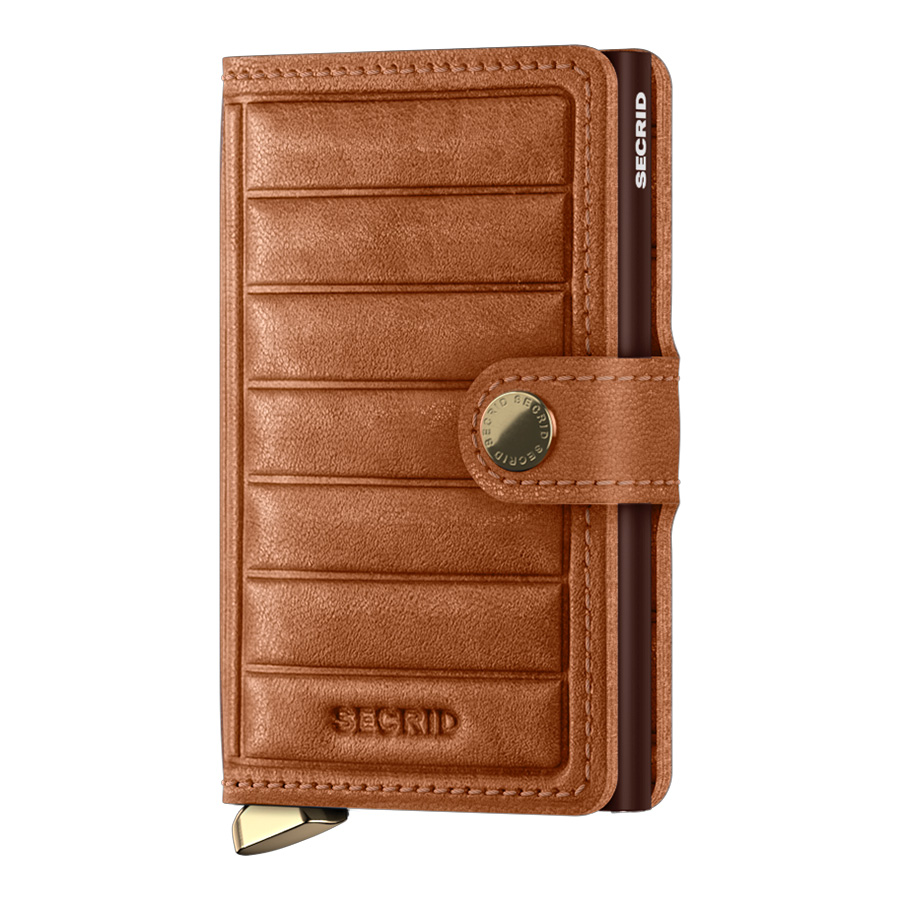 secrid miniwallet Emboss Lines cognac 104641