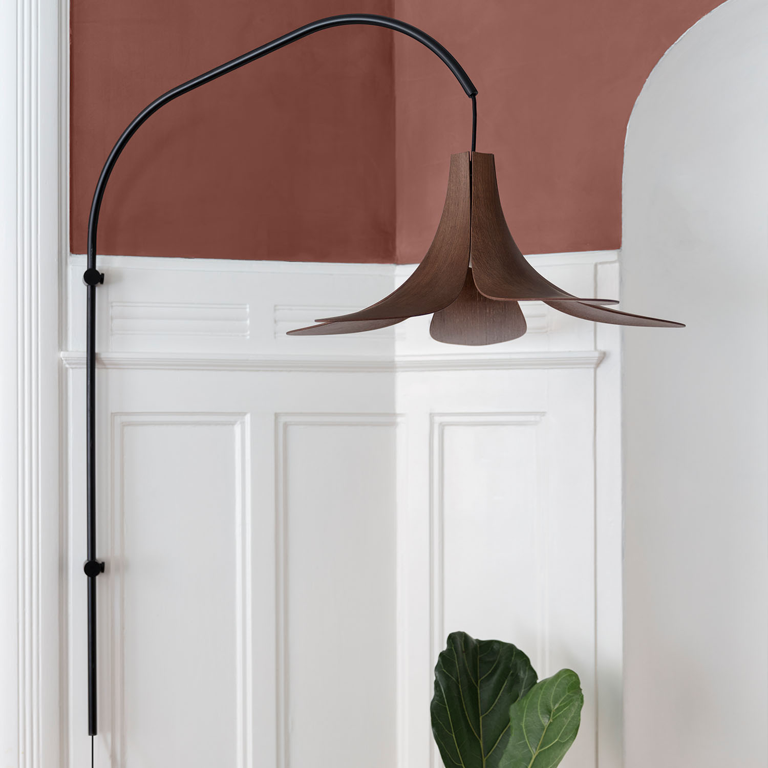 umage jazz lampenschirm wandhalterung oak dark 51800