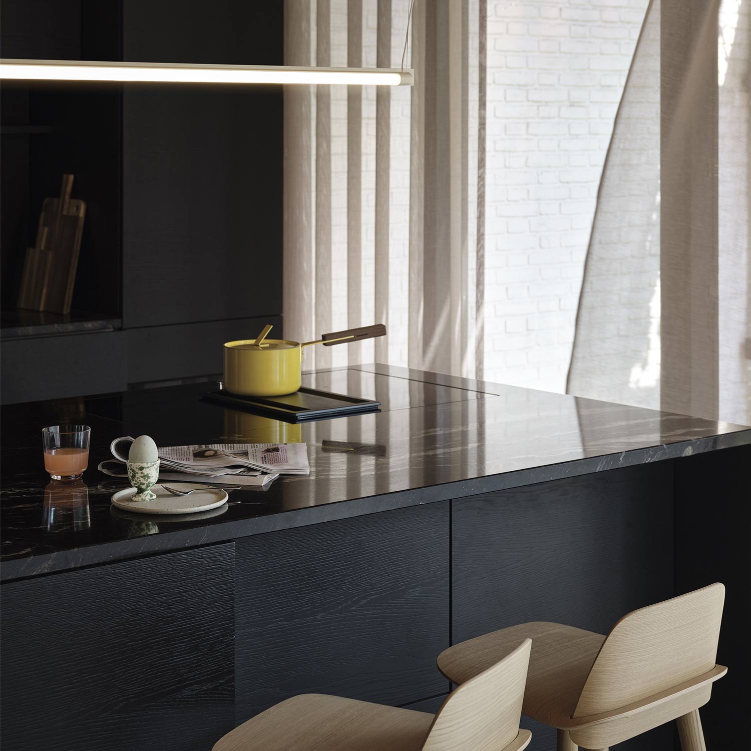 muuto fine haengeleuchte grau 90 kueche 97200