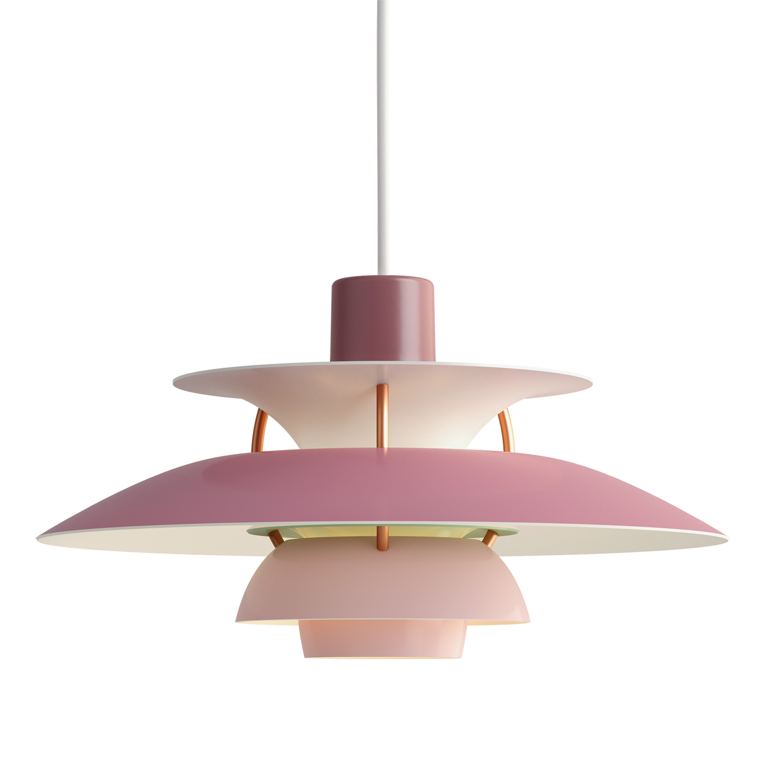 Louis Poulsen PH5 Mini Pendelleuchte hues of rose 106249