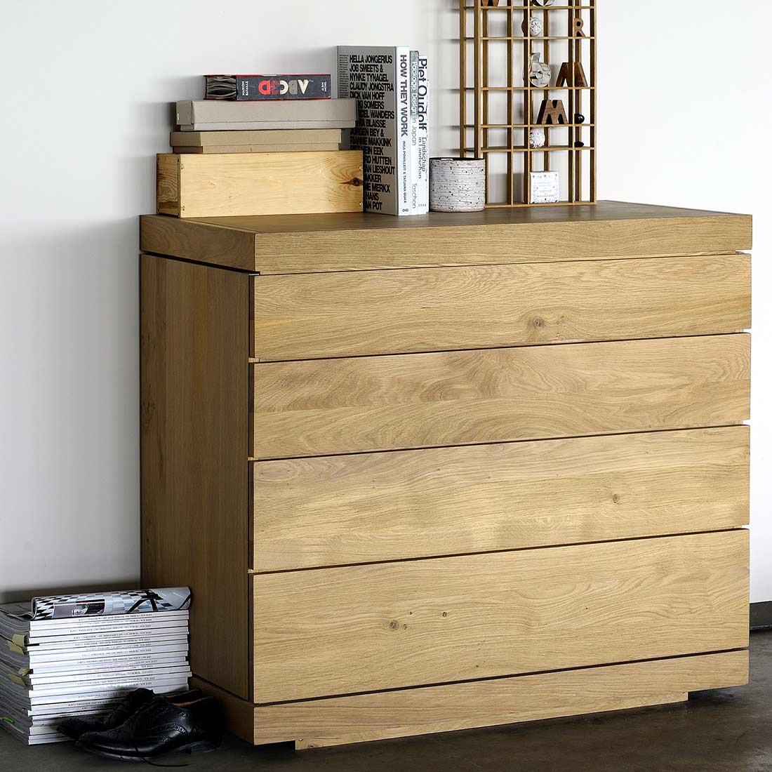 ethnicraft burger kommode schublade 4 tueren ambiente 89321